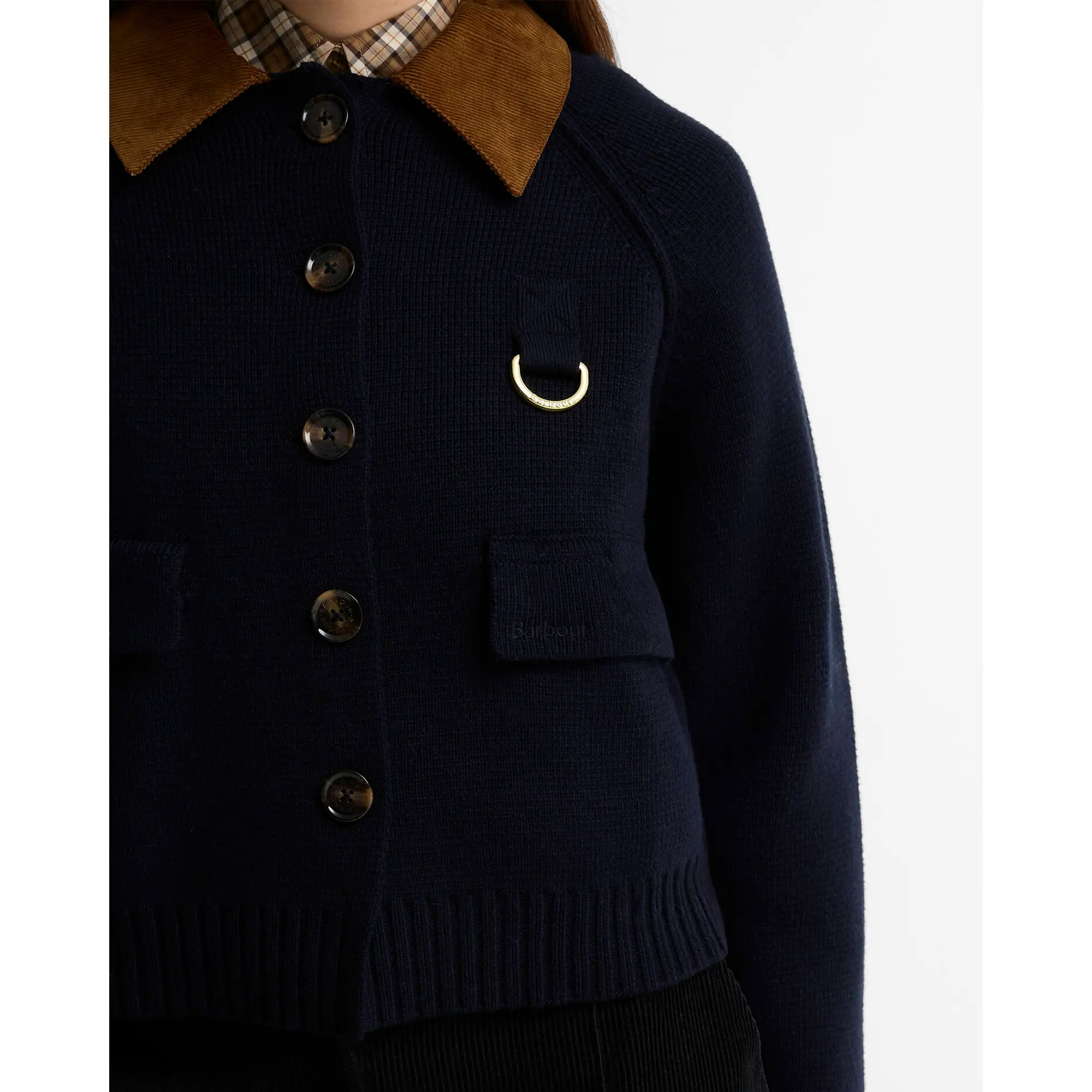 Product image 5 of 6 of Barbour Women's Alverstone Knitted Jacket - Navy