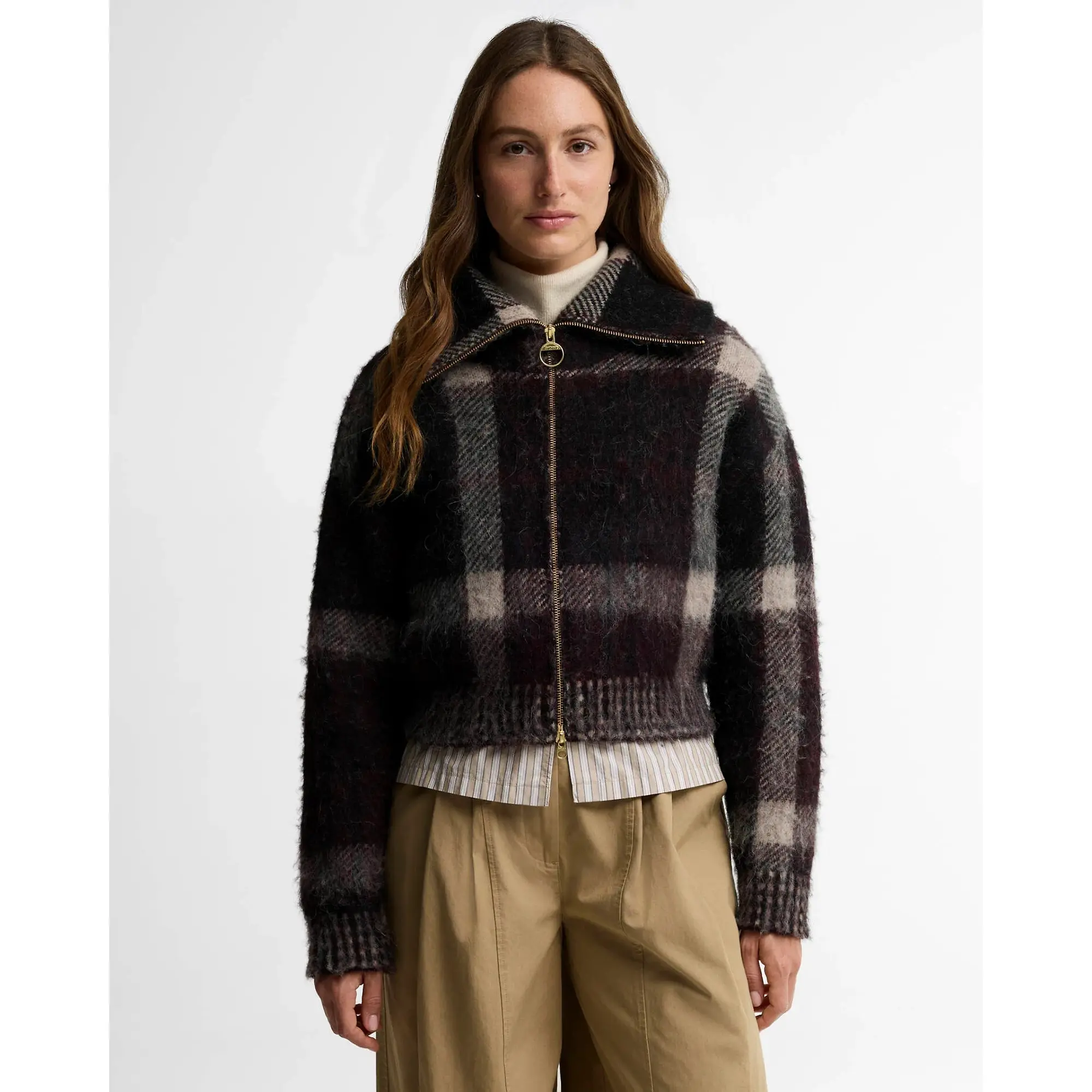 Product image 2 of 6 of Barbour Women's Carville Zip-Up Cardigan - Multi
