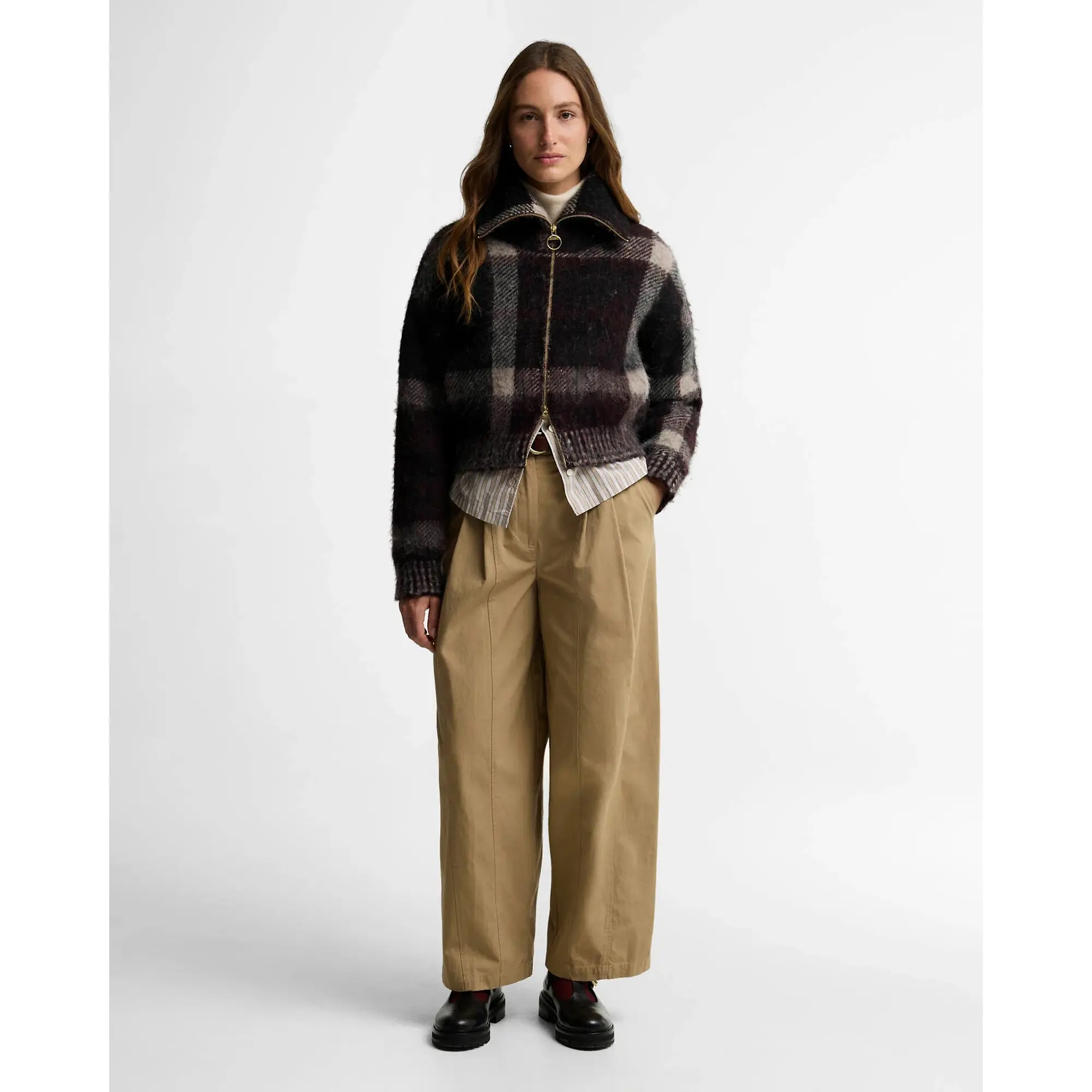 Product image 3 of 6 of Barbour Women's Carville Zip-Up Cardigan - Multi