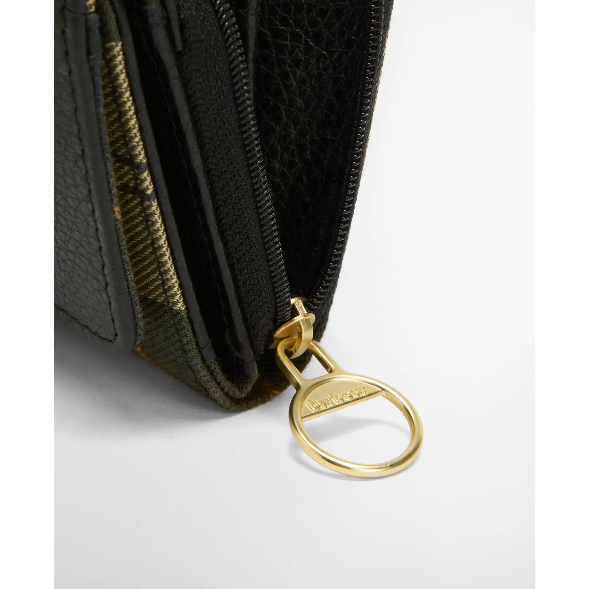 Product image 6 of 7 of Barbour Women's Rosa Leather French Purse - Black/Ancient