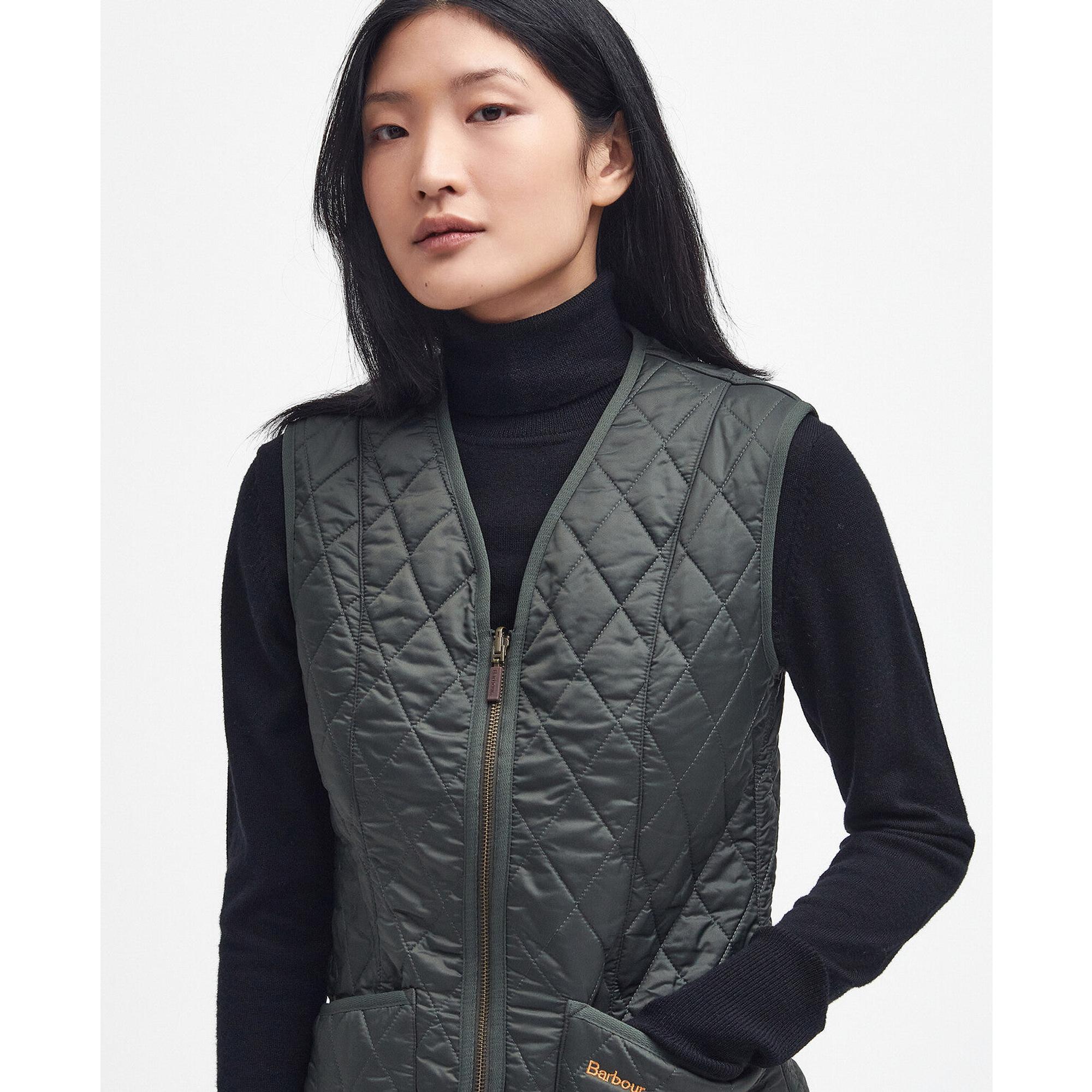 Barbour Women's Betty Fleece Liner - Dark Olive | British Attire