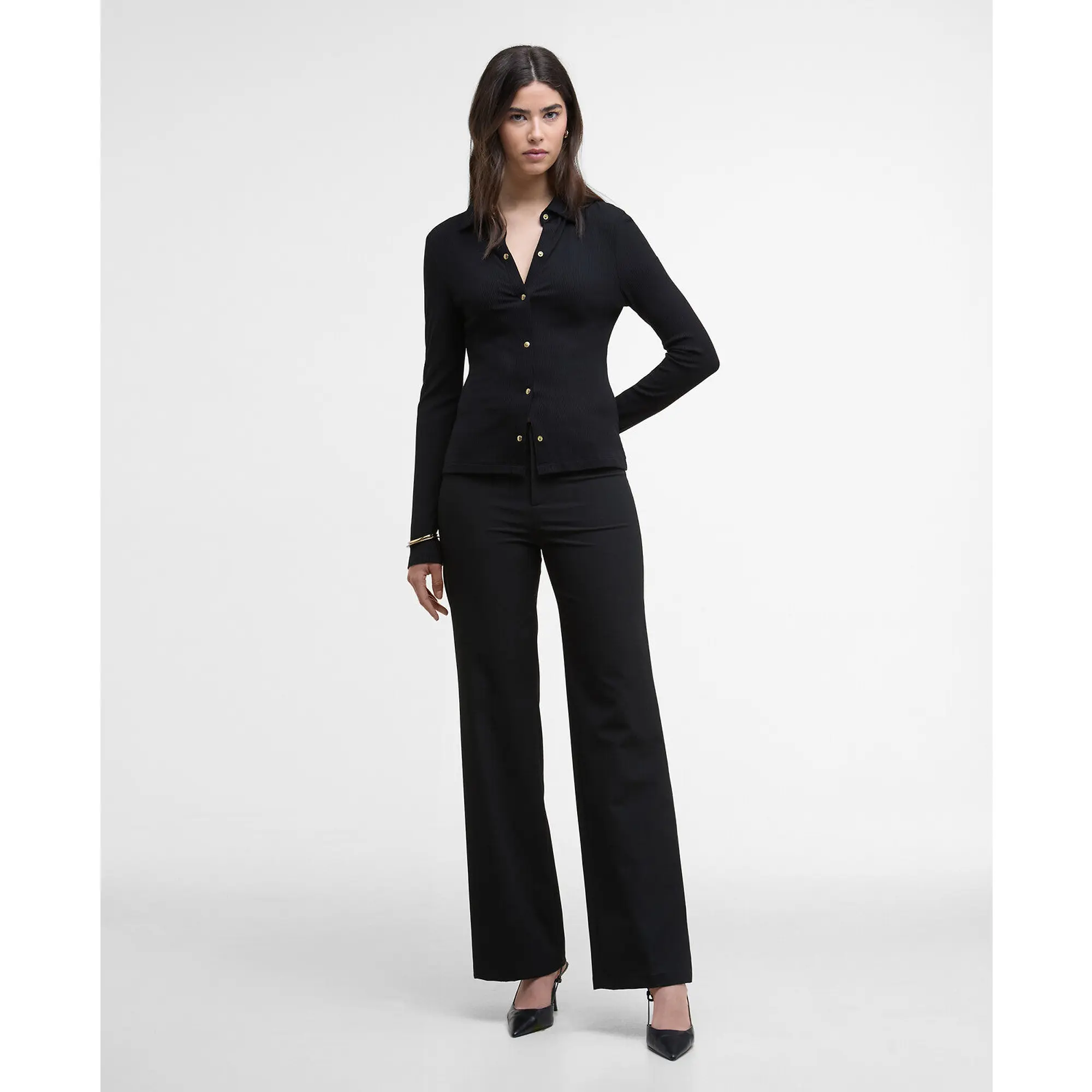 Product image 3 of 6 of Barbour International Women's Chloe Ribbed Top - Black