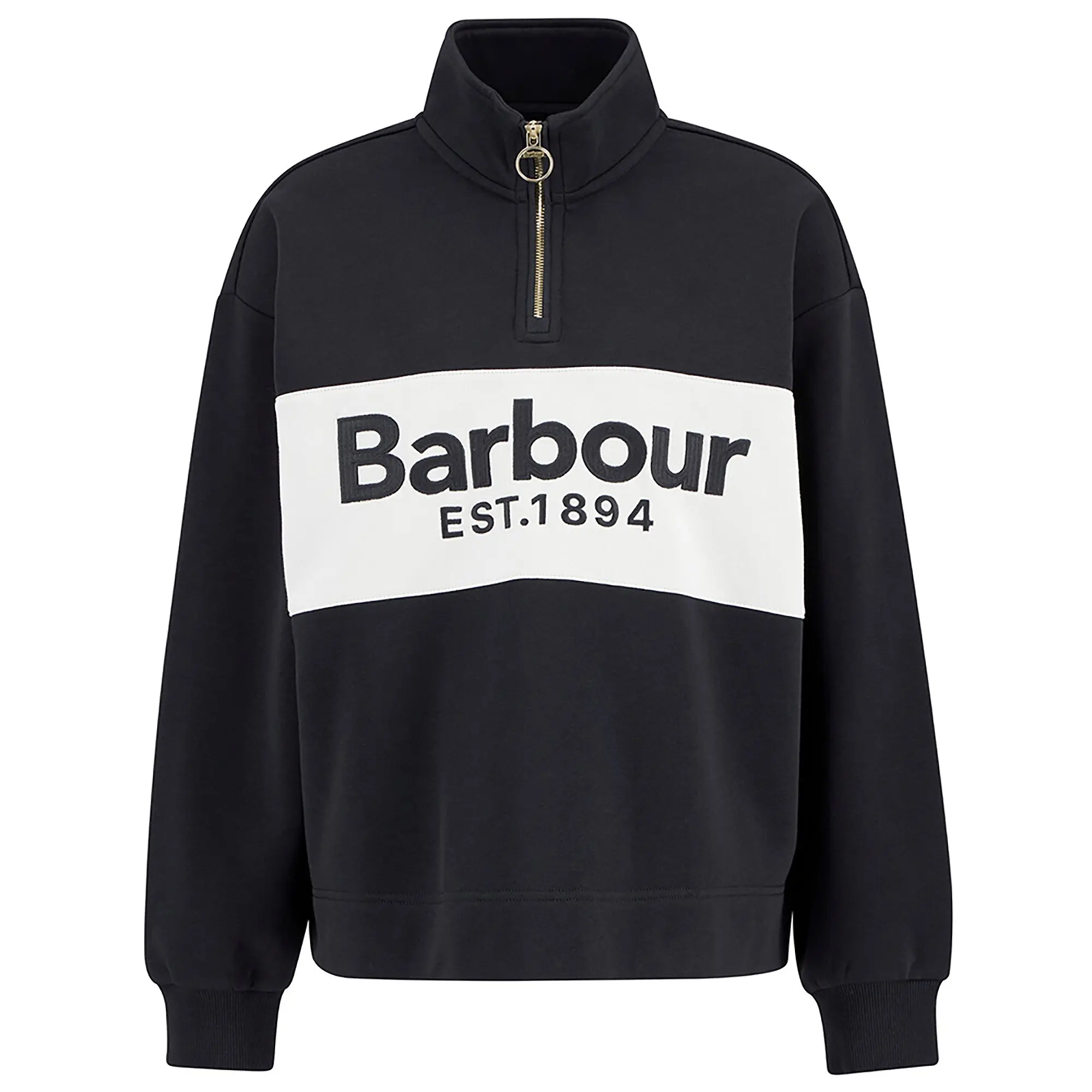 Product image 1 of 6 of Barbour Women's Zaria Quarter-Zip Jumper - Dark Navy
