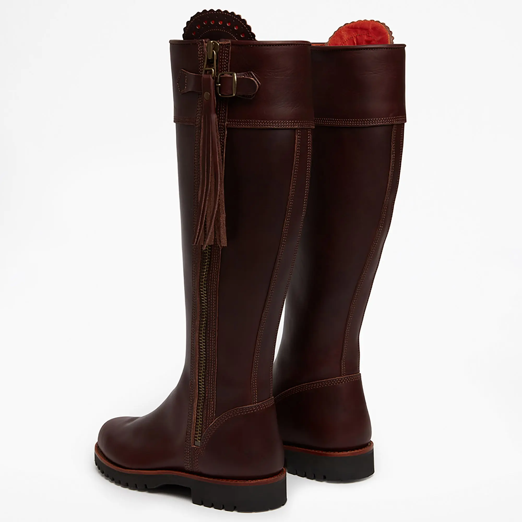 Product image 3 of 4 of Penelope Chilvers Women's Long Tassel Boots Generous Fit - Conker