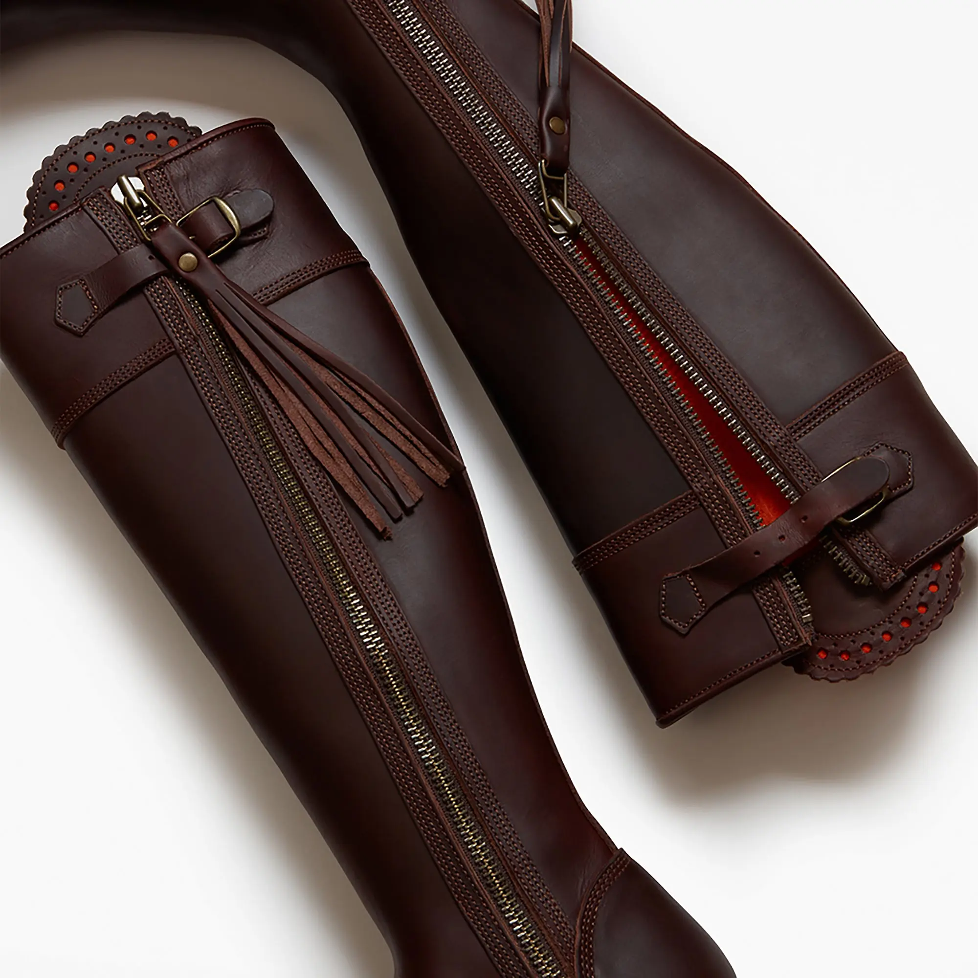 Product image 4 of 4 of Penelope Chilvers Women's Long Tassel Boots Generous Fit - Conker