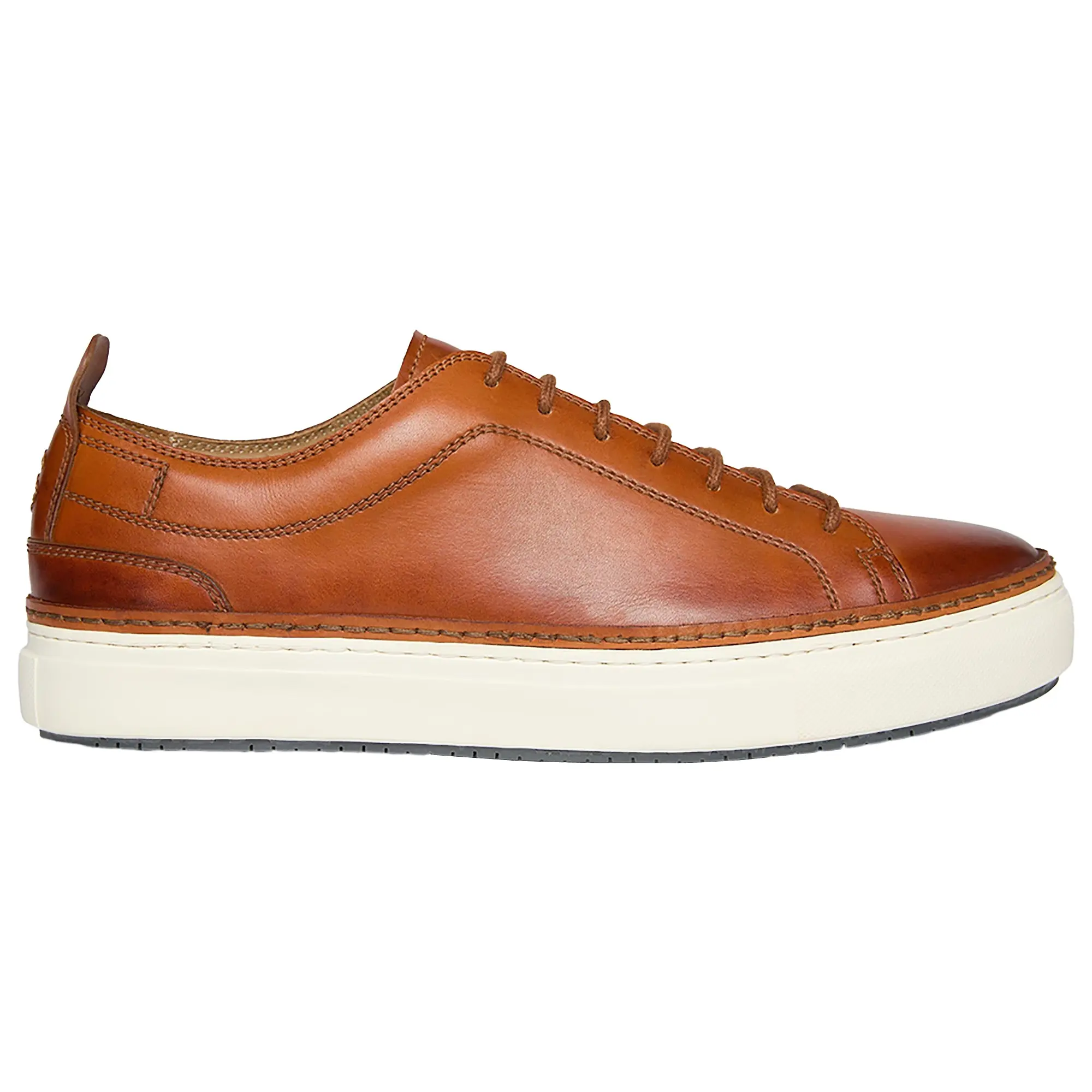 Product image 1 of 5 of Oliver Sweeney Men's Lopes Calf Leather Cupsole Trainers - Tan