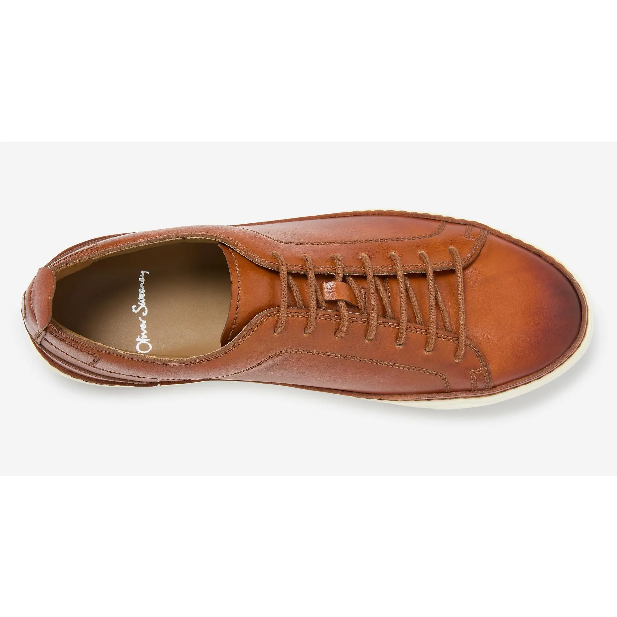Product image 4 of 5 of Oliver Sweeney Men's Lopes Calf Leather Cupsole Trainers - Tan