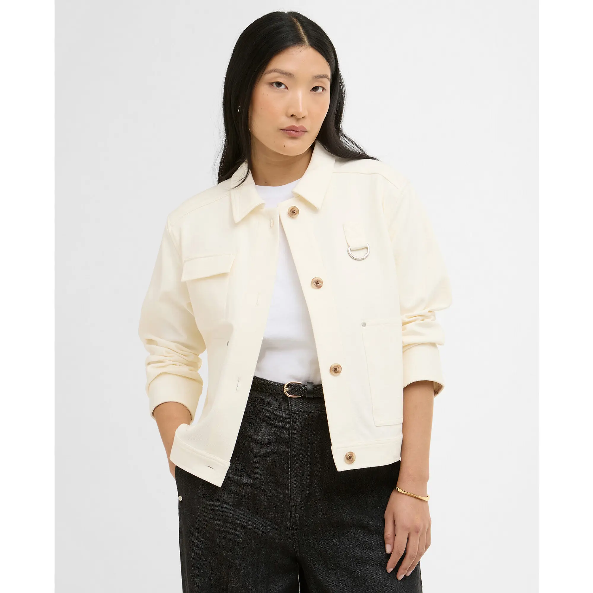 Product image 2 of 6 of Barbour Women's Kirby Overshirt - Ecru