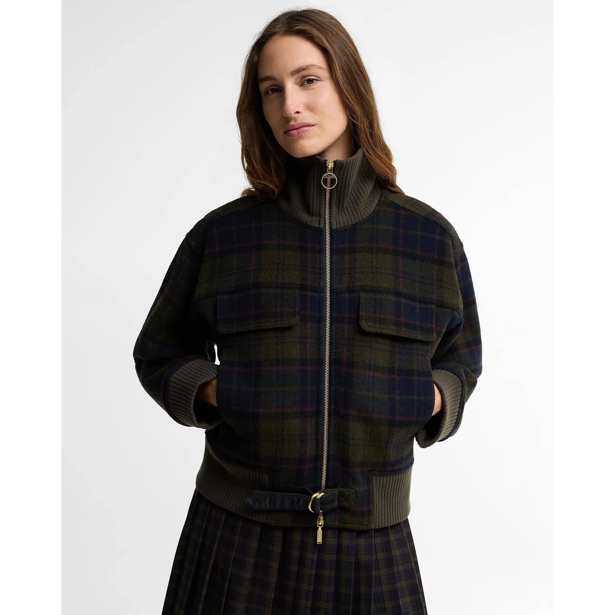 Product image 2 of 7 of Barbour Women's Ivybridge Overshirt - Shadow Classic Tartan