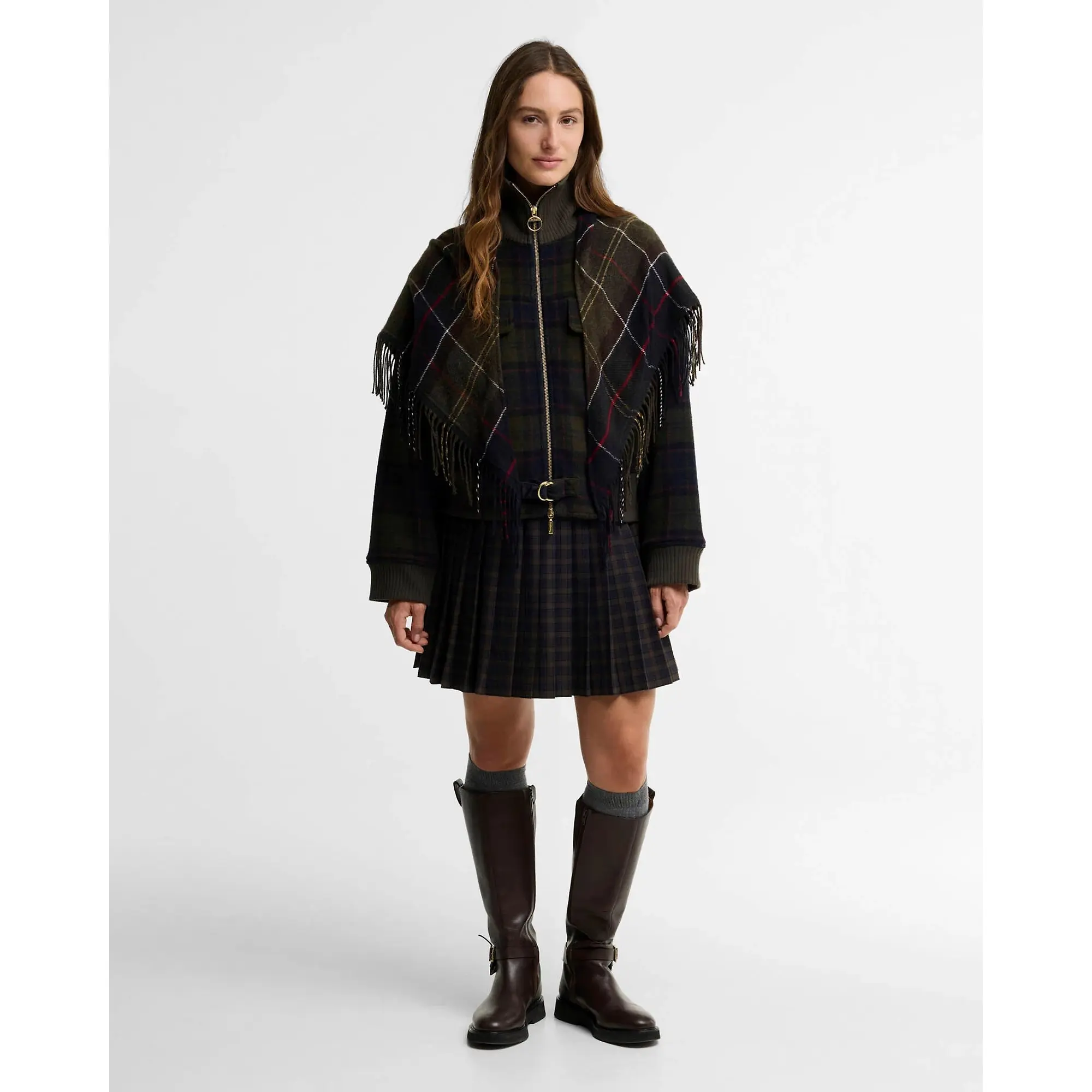 Product image 3 of 7 of Barbour Women's Ivybridge Overshirt - Shadow Classic Tartan