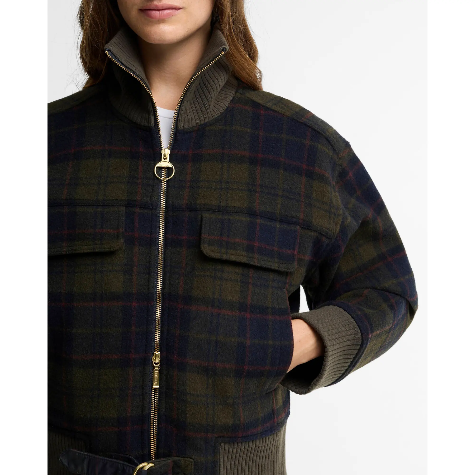 Product image 6 of 7 of Barbour Women's Ivybridge Overshirt - Shadow Classic Tartan