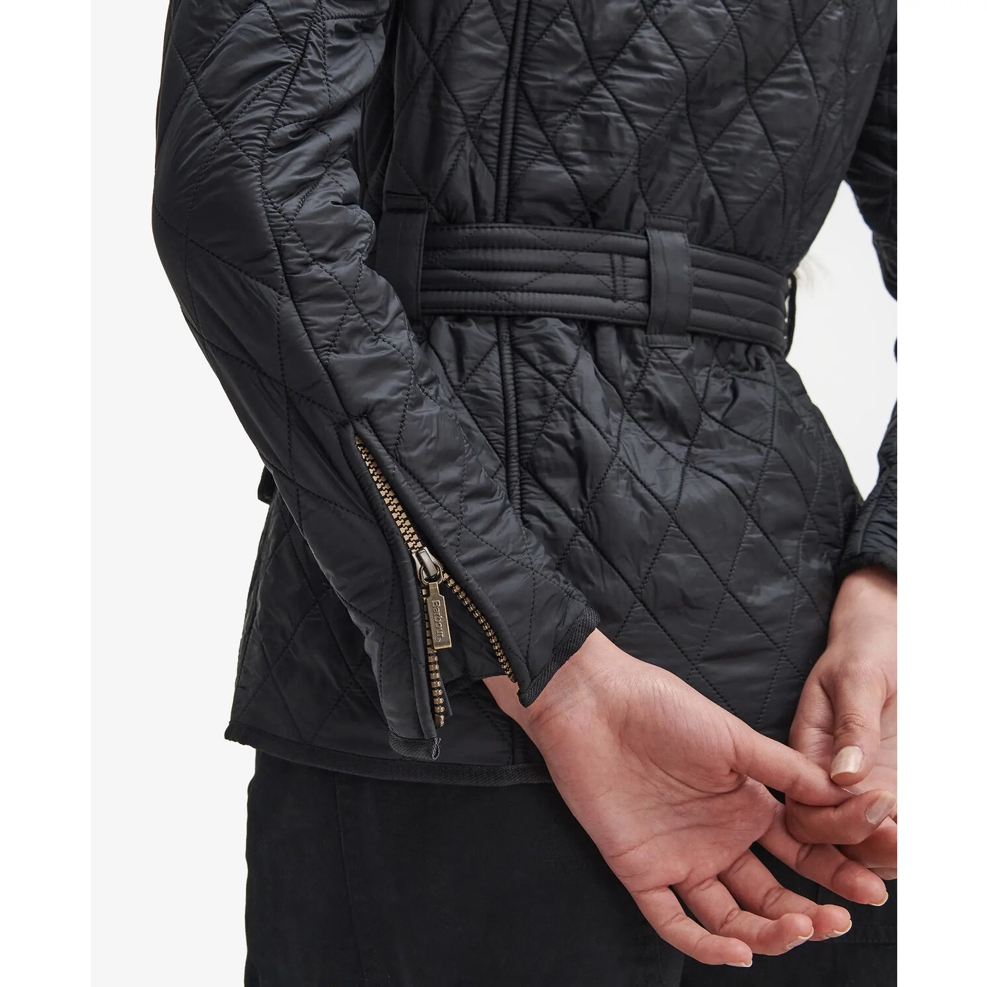 Product image 8 of 8 of Barbour International Women's Polarquilt Jacket - Black/Black