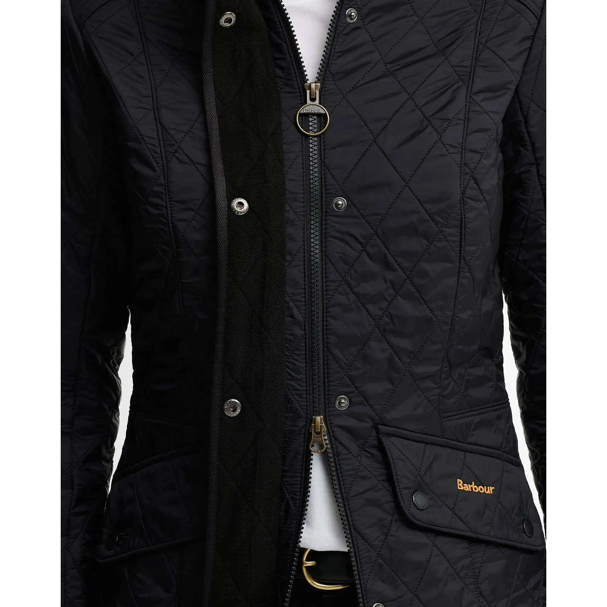 Product image 6 of 7 of Barbour Women's Cavalry Polarquilt Jacket - Classic Black