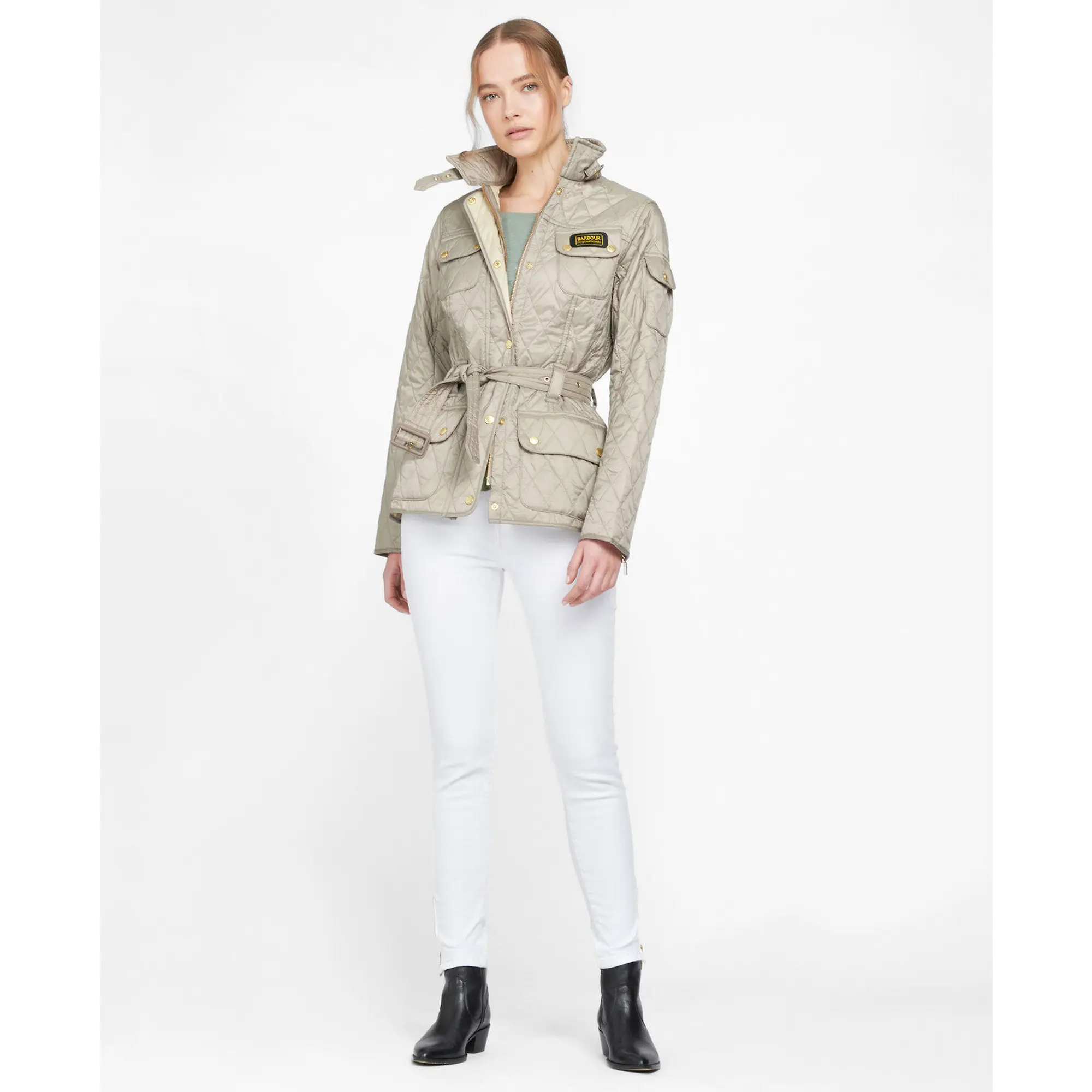 Product image 3 of 8 of Barbour International Women's International Quilt Jacket - Taupe/Pearl