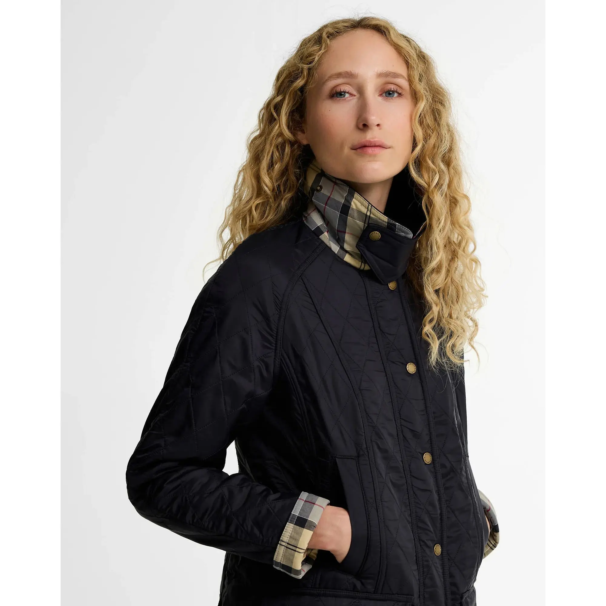 Product image 6 of 8 of Barbour Women's Beadnell Polarquilt Jacket - Navy / Navy