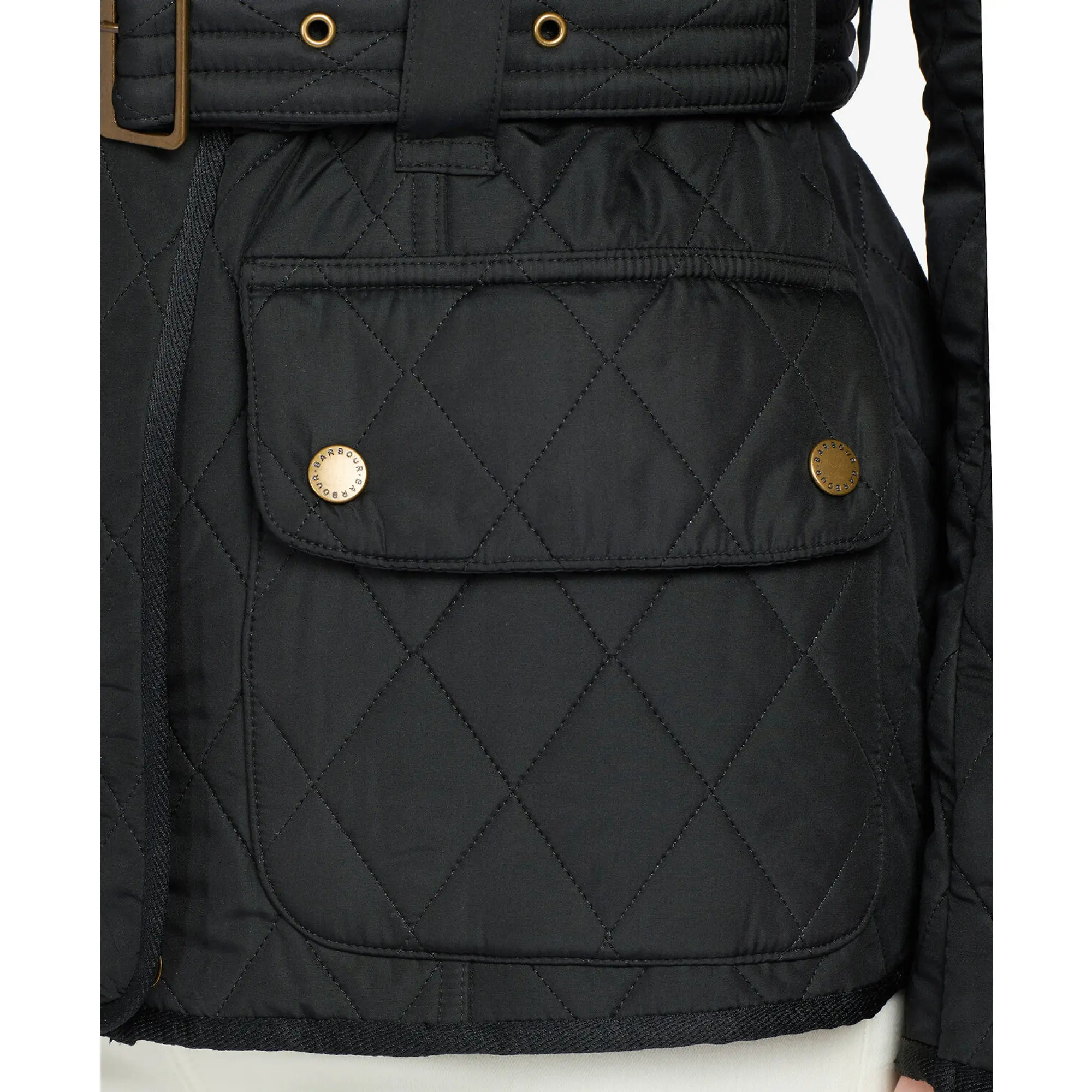 Product image 7 of 9 of Barbour International Women's Tourer Polarquilt Jacket - Black/Black