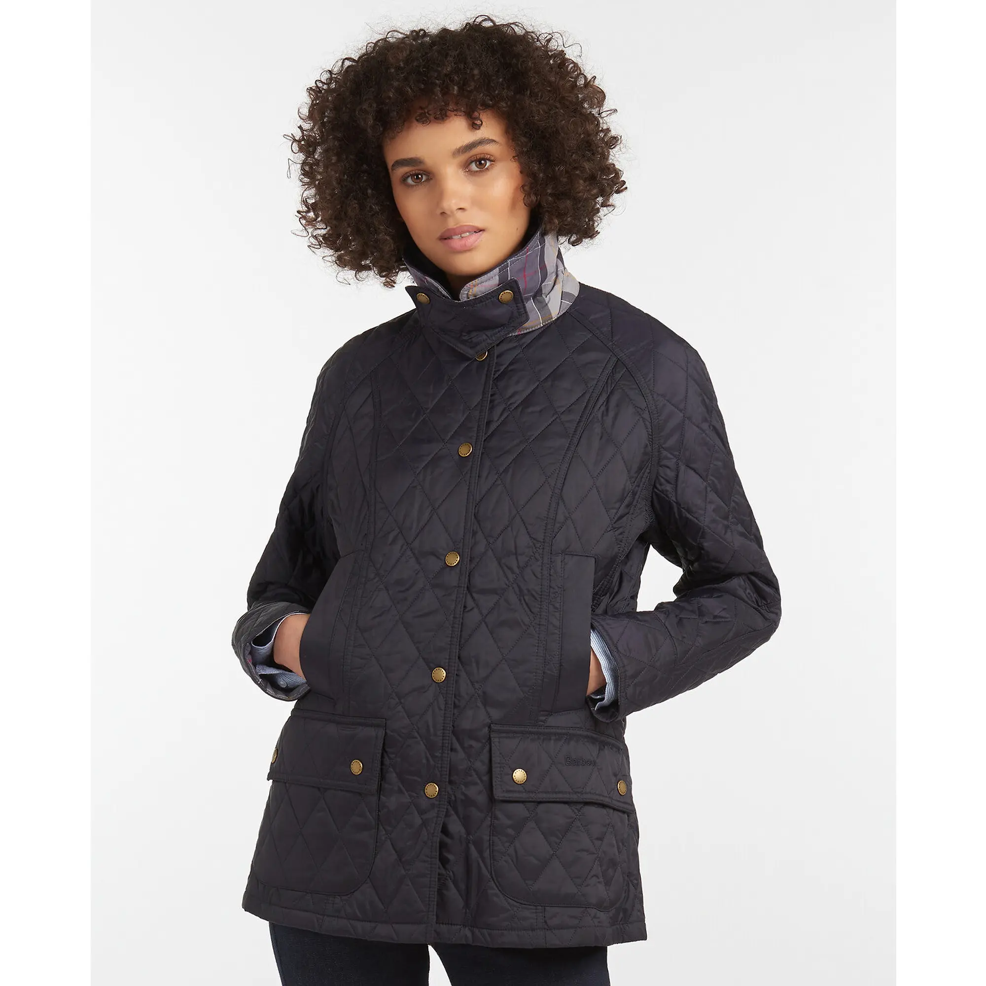 Product image 9 of 9 of Barbour Women's Beadnell Quilted Jacket - Navy