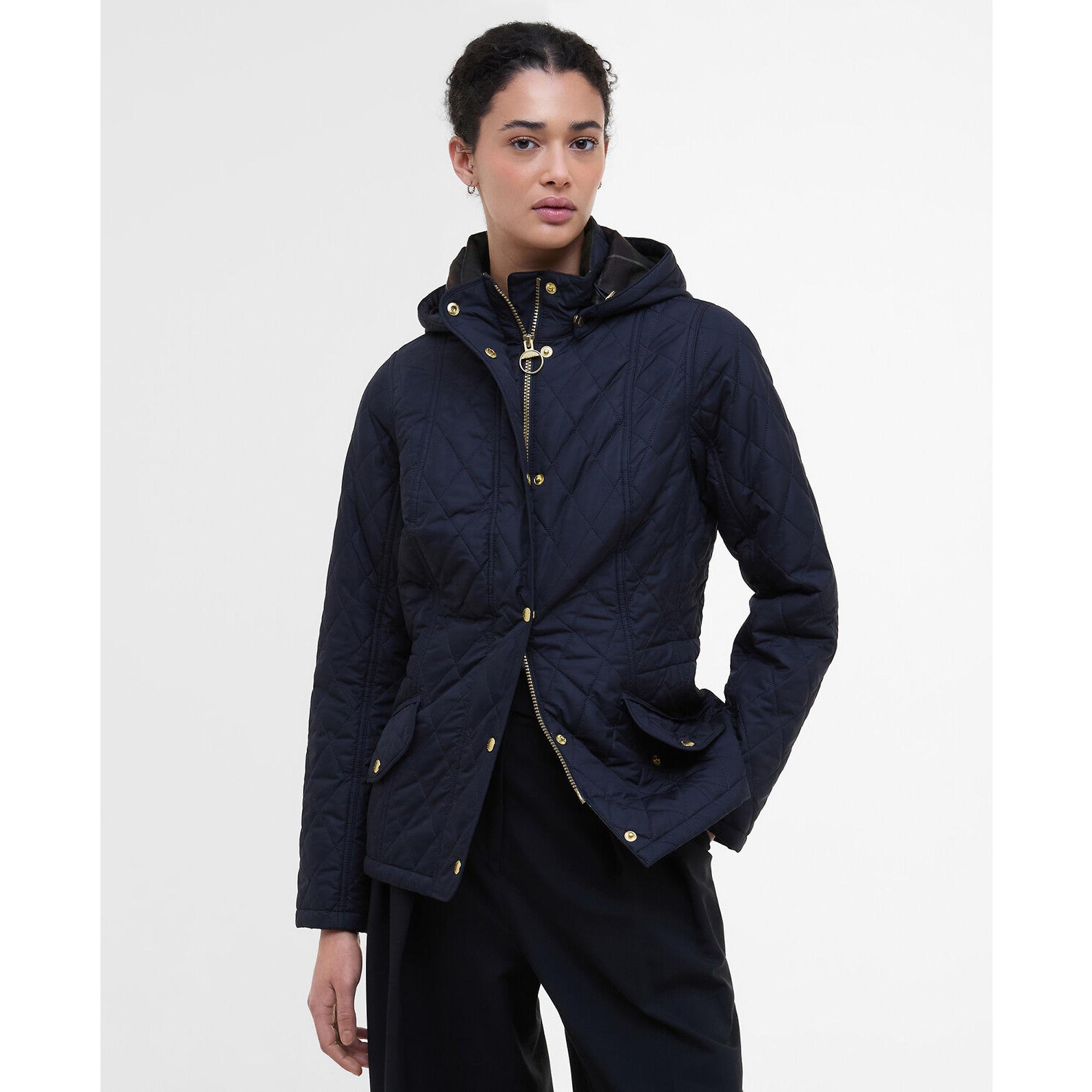 Barbour Women's Millfire Quilted Jacket - Navy | British Attire Barbour Women's Millfire Quilted Jacket - Navy | British Attire