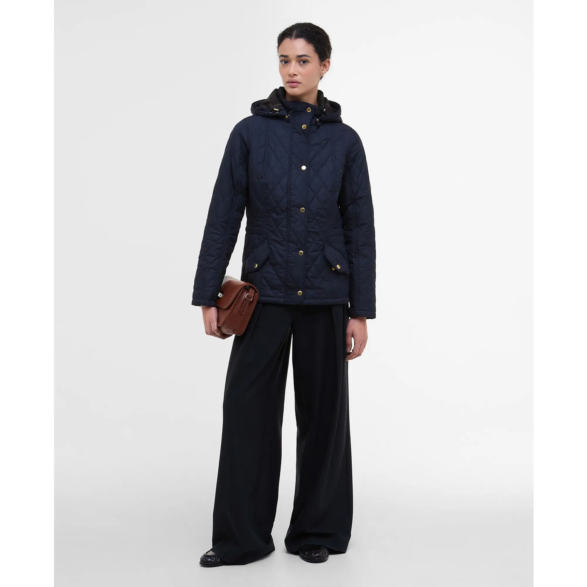 Product image 3 of 8 of Barbour Women's Millfire Quilted Jacket - Navy