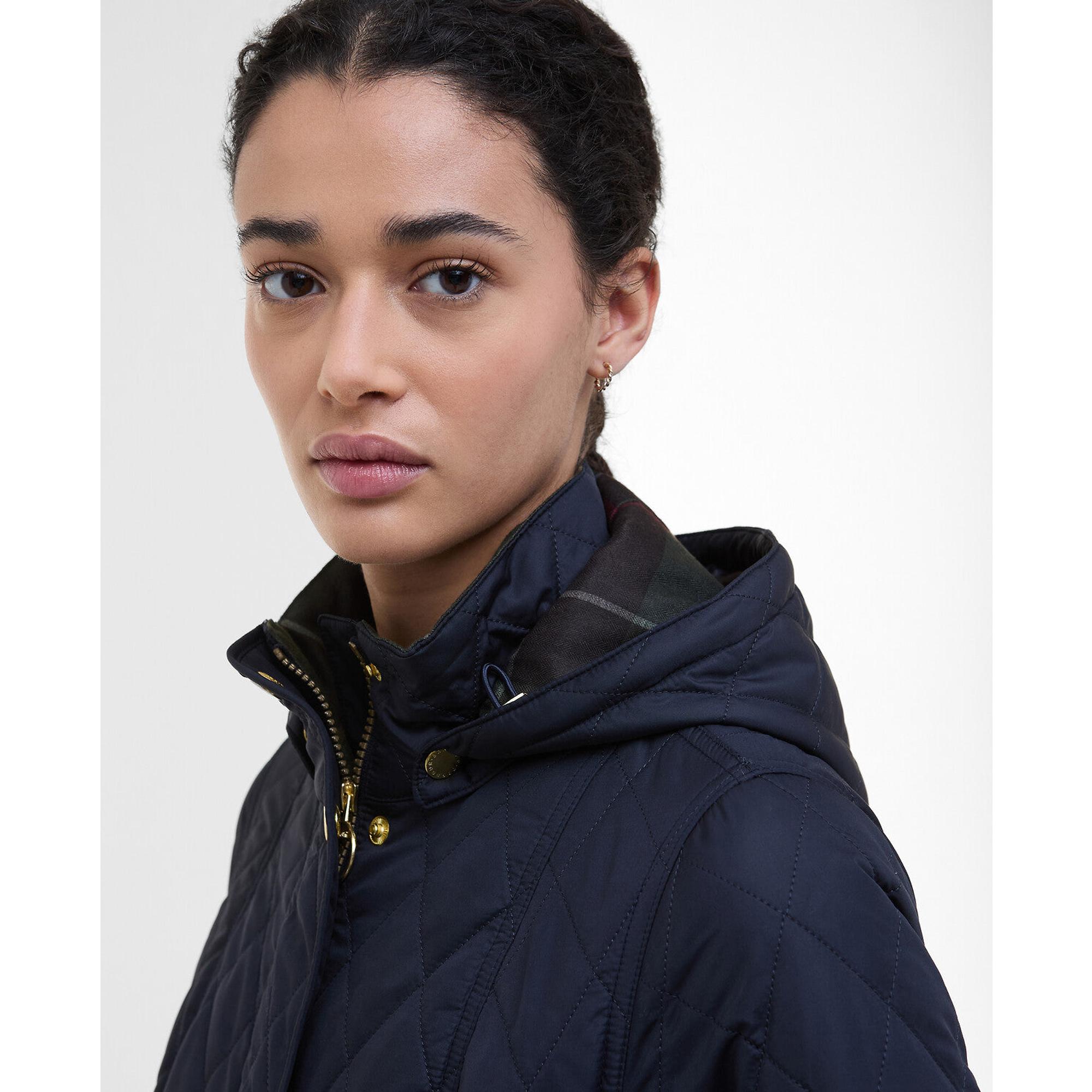 Barbour Women's Millfire Quilted Jacket - Navy | British Attire