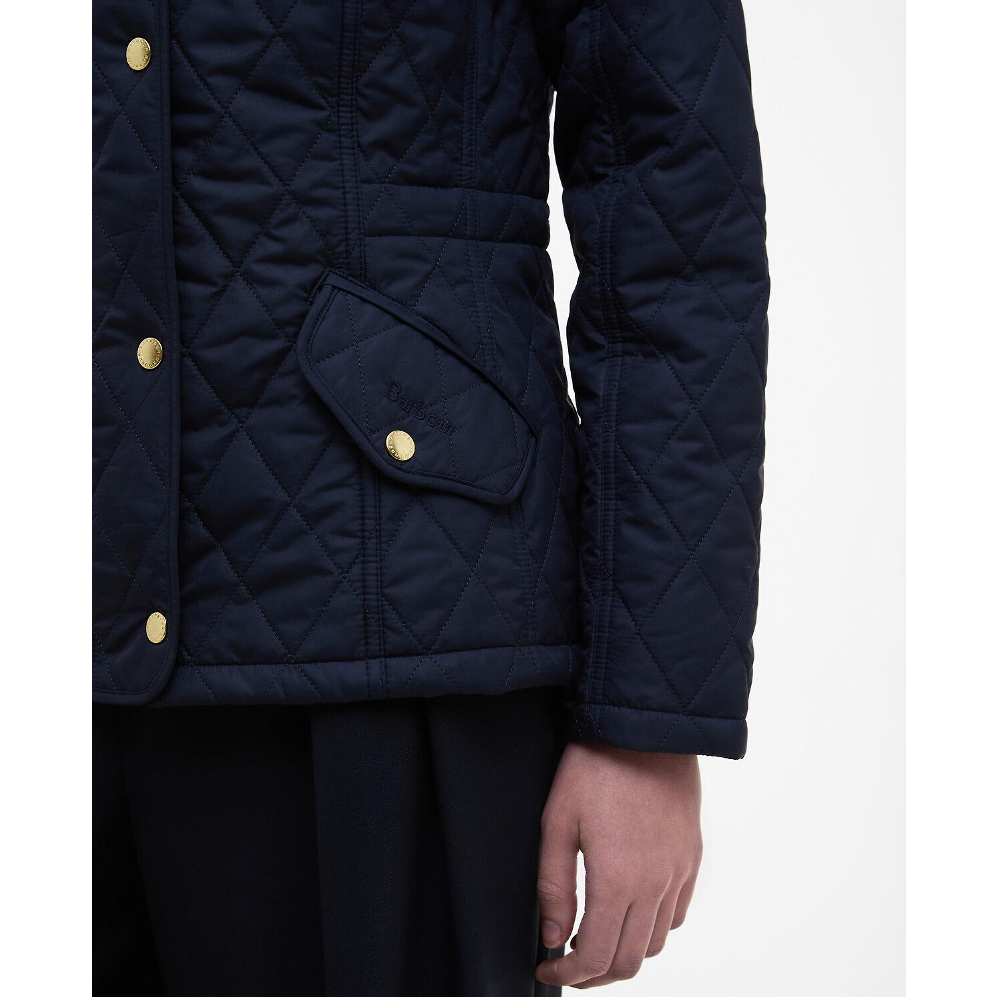Barbour Women's Millfire Quilted Jacket - Navy | British Attire