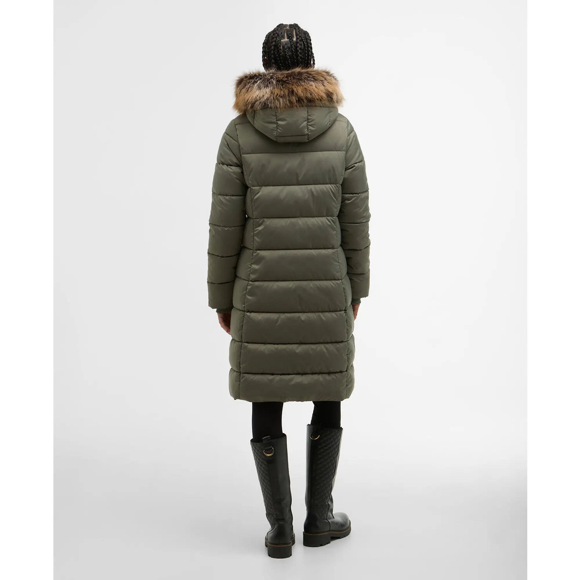 Product image 4 of 8 of Barbour Women's Rosoman Quilted Jacket - Dusty Khaki