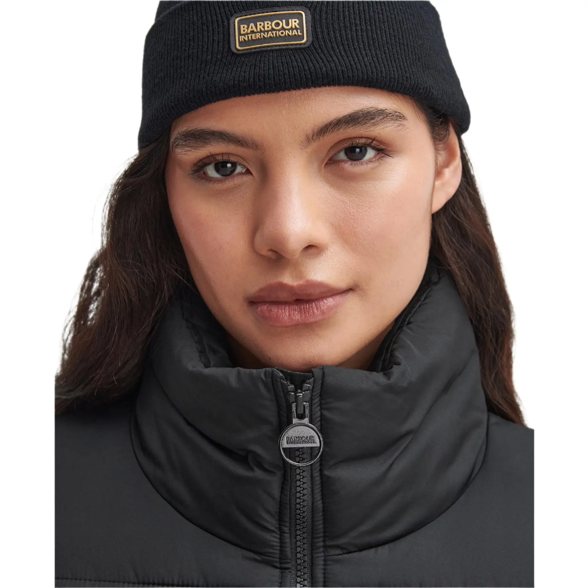 Product image 10 of 10 of Barbour International Women's Webber Convertible Puffer Jacket - Black
