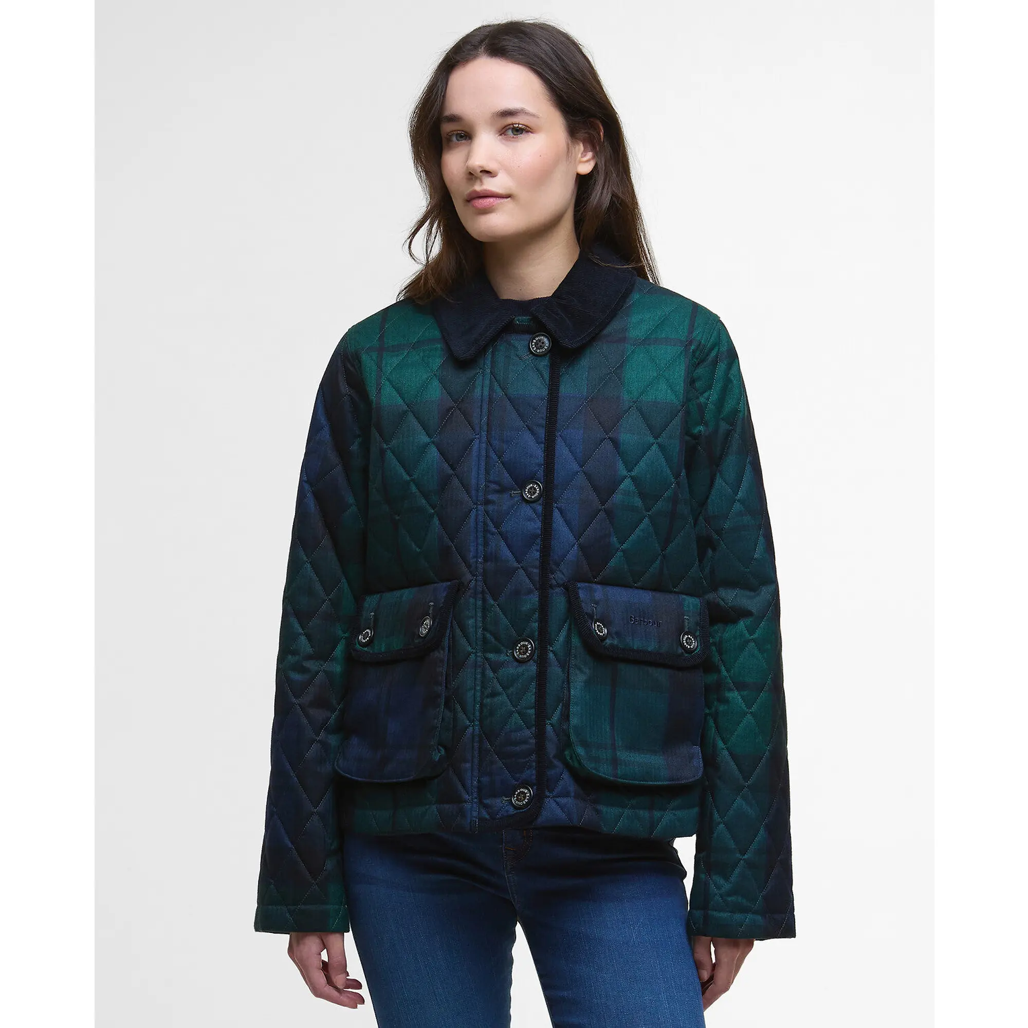 Product image 2 of 7 of Barbour Women's Loudon Quilted Jacket - Blackwatch Tartan