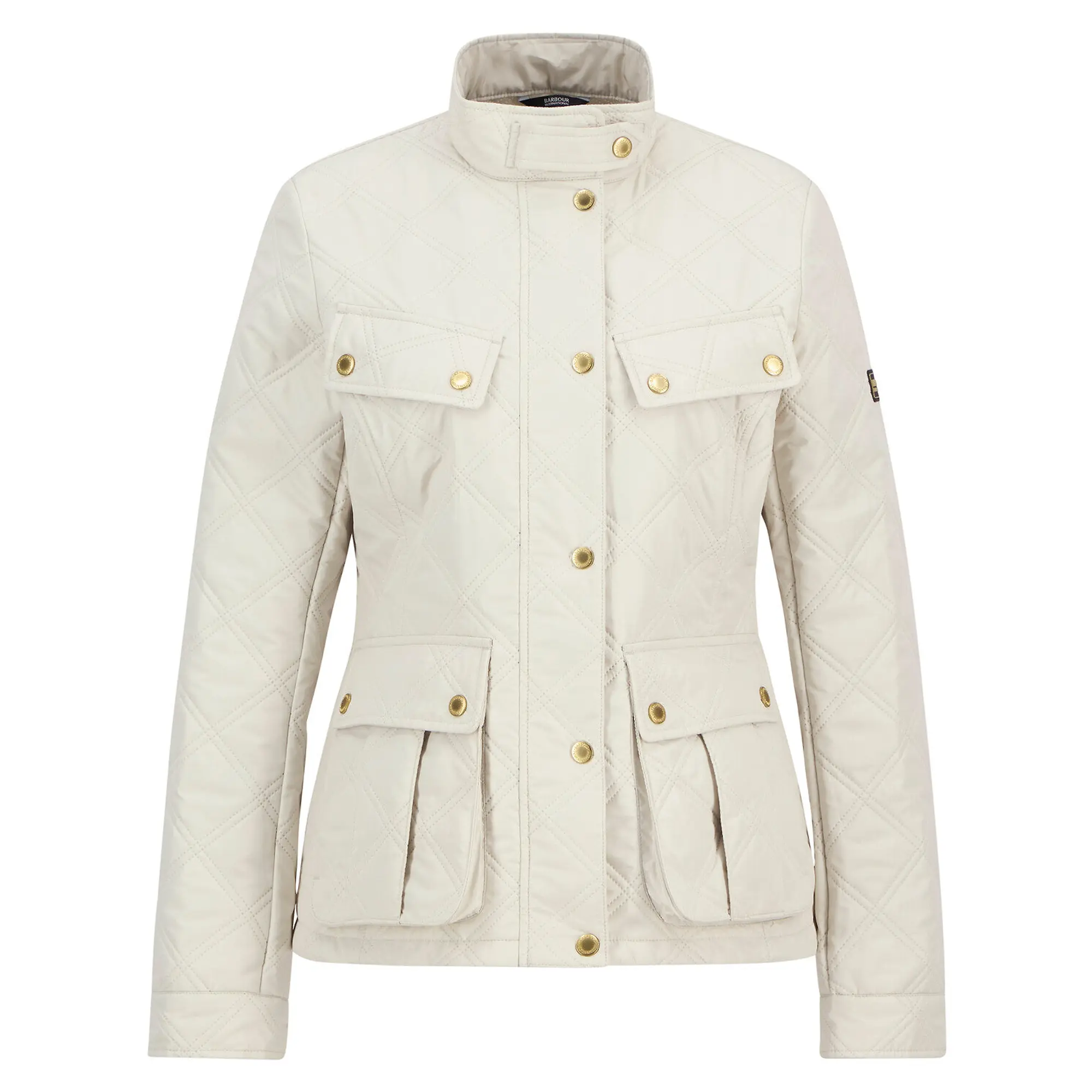 Product image 1 of 6 of Barbour International Women's Halsey Quilted Jacket - Silver Birch/Silver Birch