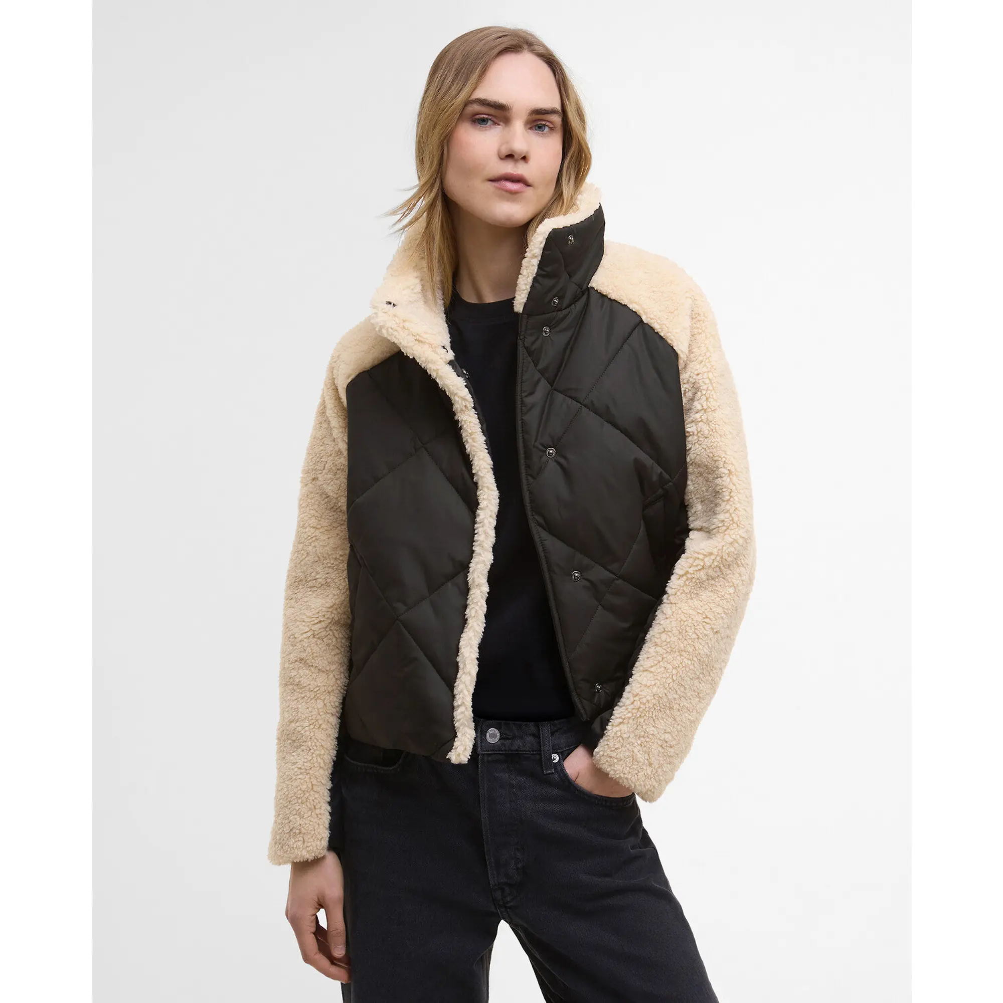 Product image 2 of 8 of Barbour International Women's Osaka Quilted Jacket - Black/Jasmine