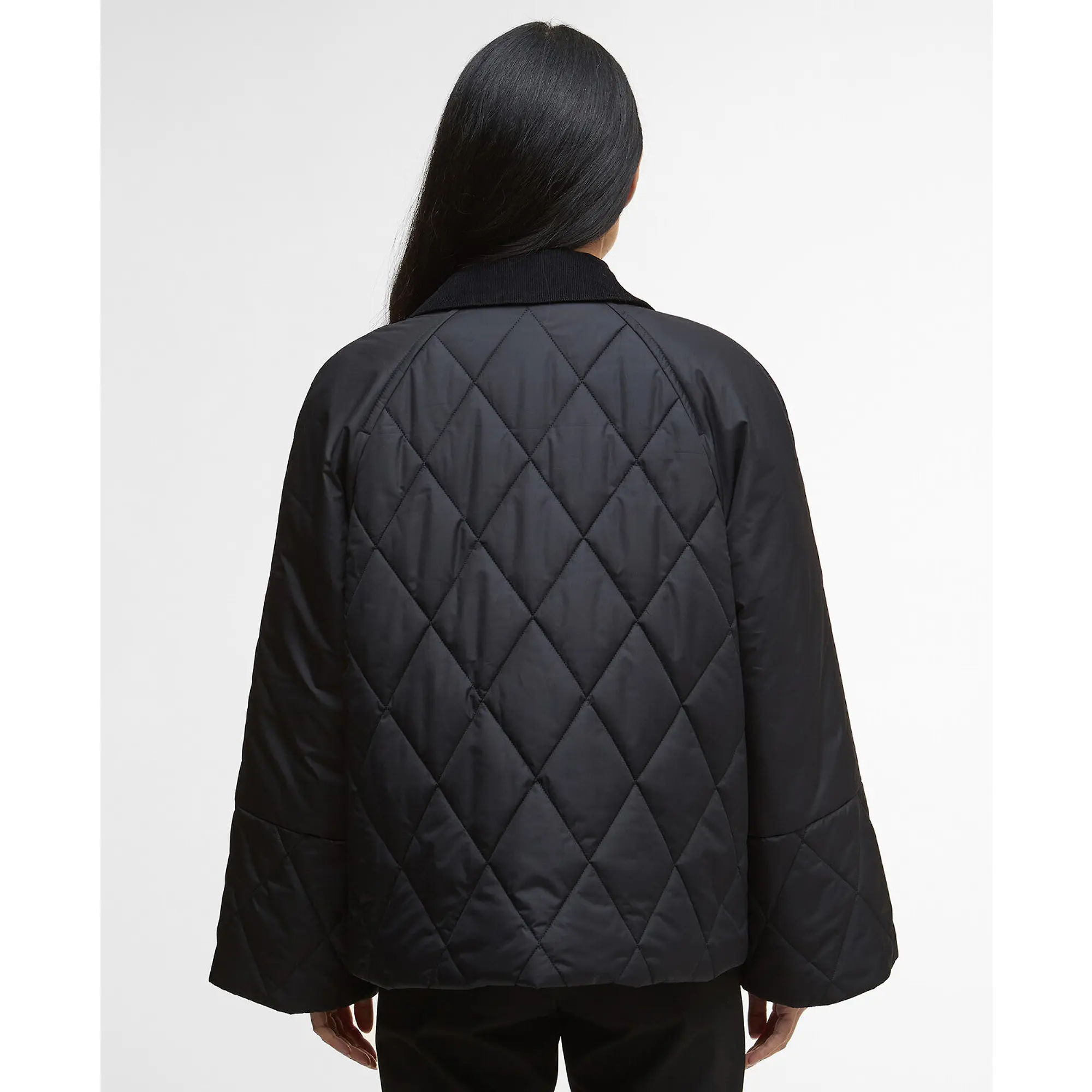 Product image 4 of 7 of Barbour Women's Martha Quilted Jacket - Black/Classic Tartan