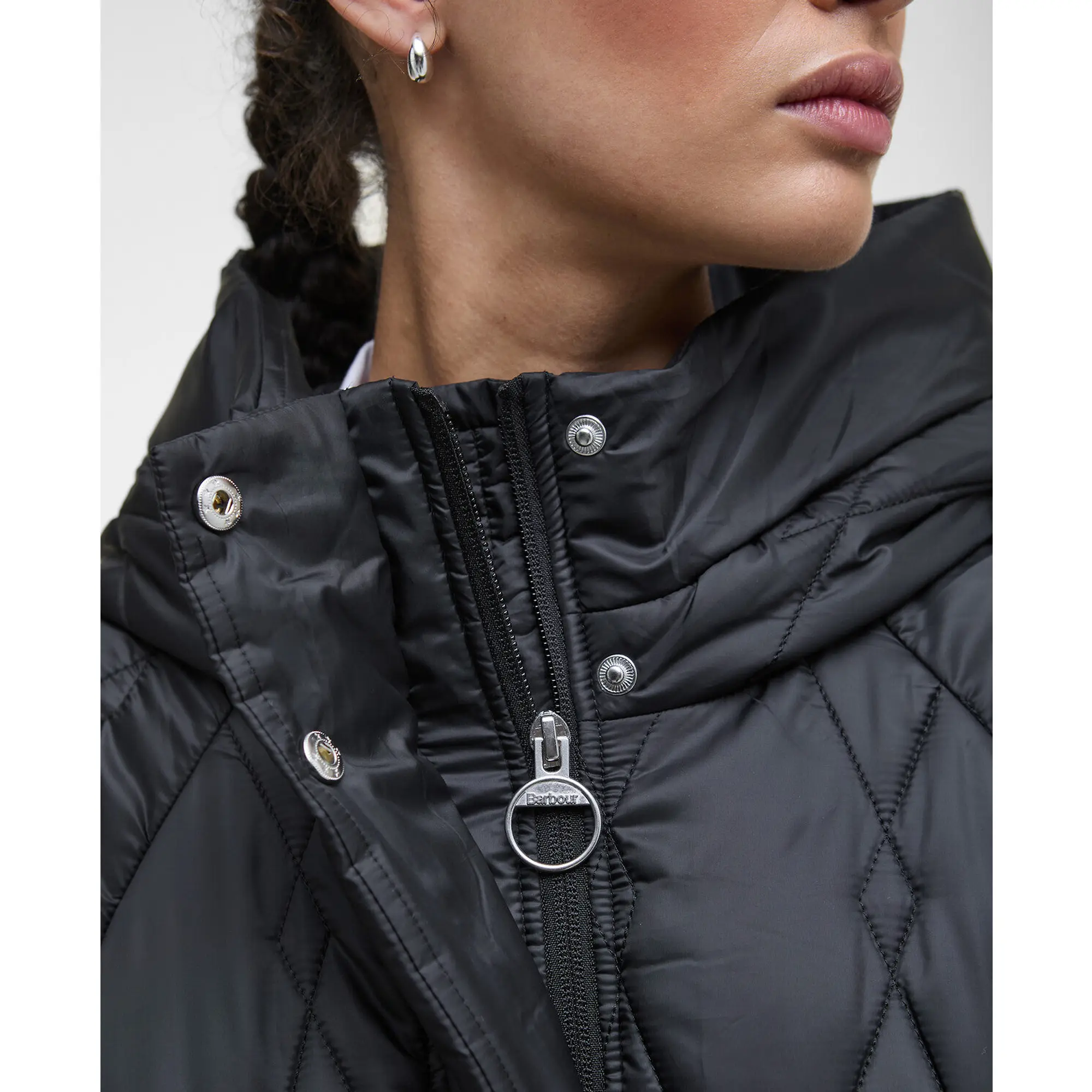 Product image 6 of 9 of Barbour Women's Celine Quilted Jacket - Black/Onyx Tartan