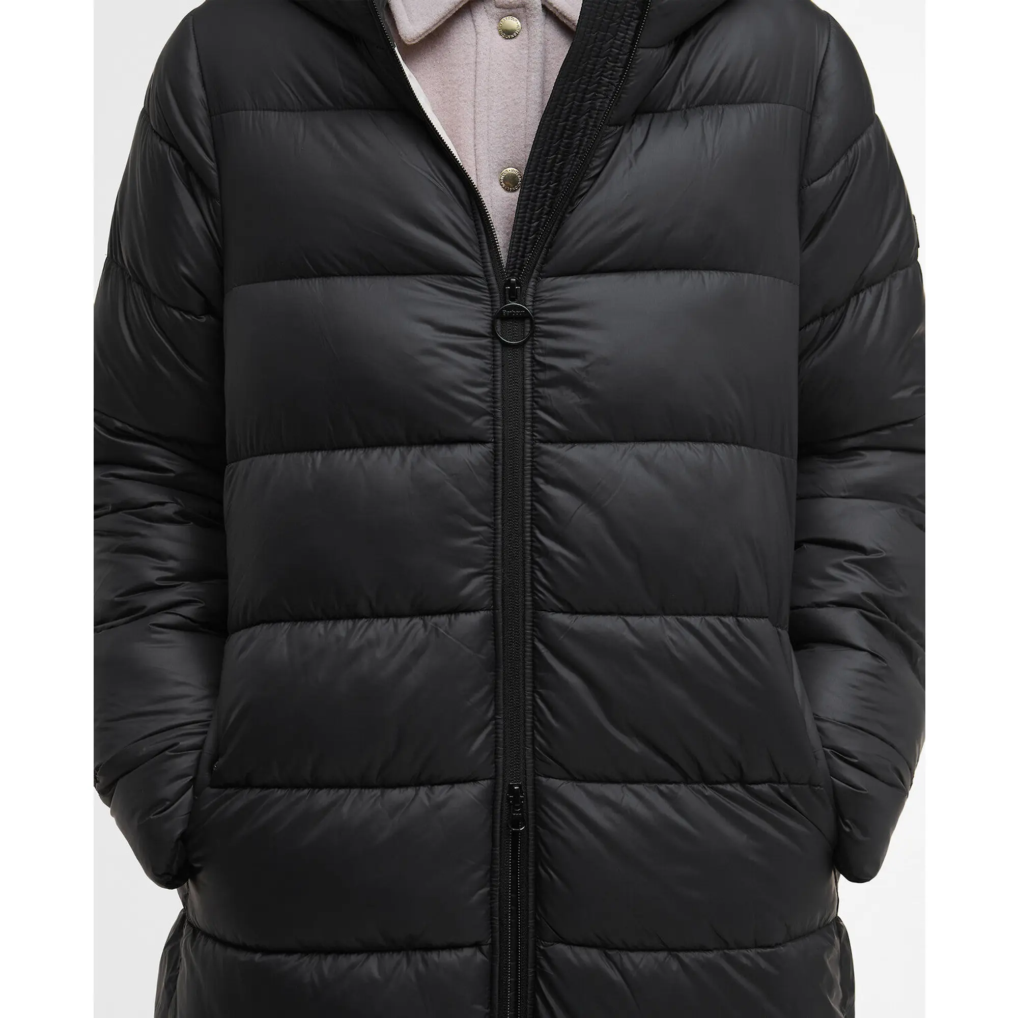 Product image 6 of 8 of Barbour International Women's Olivios Longline Puffer Jacket - Black