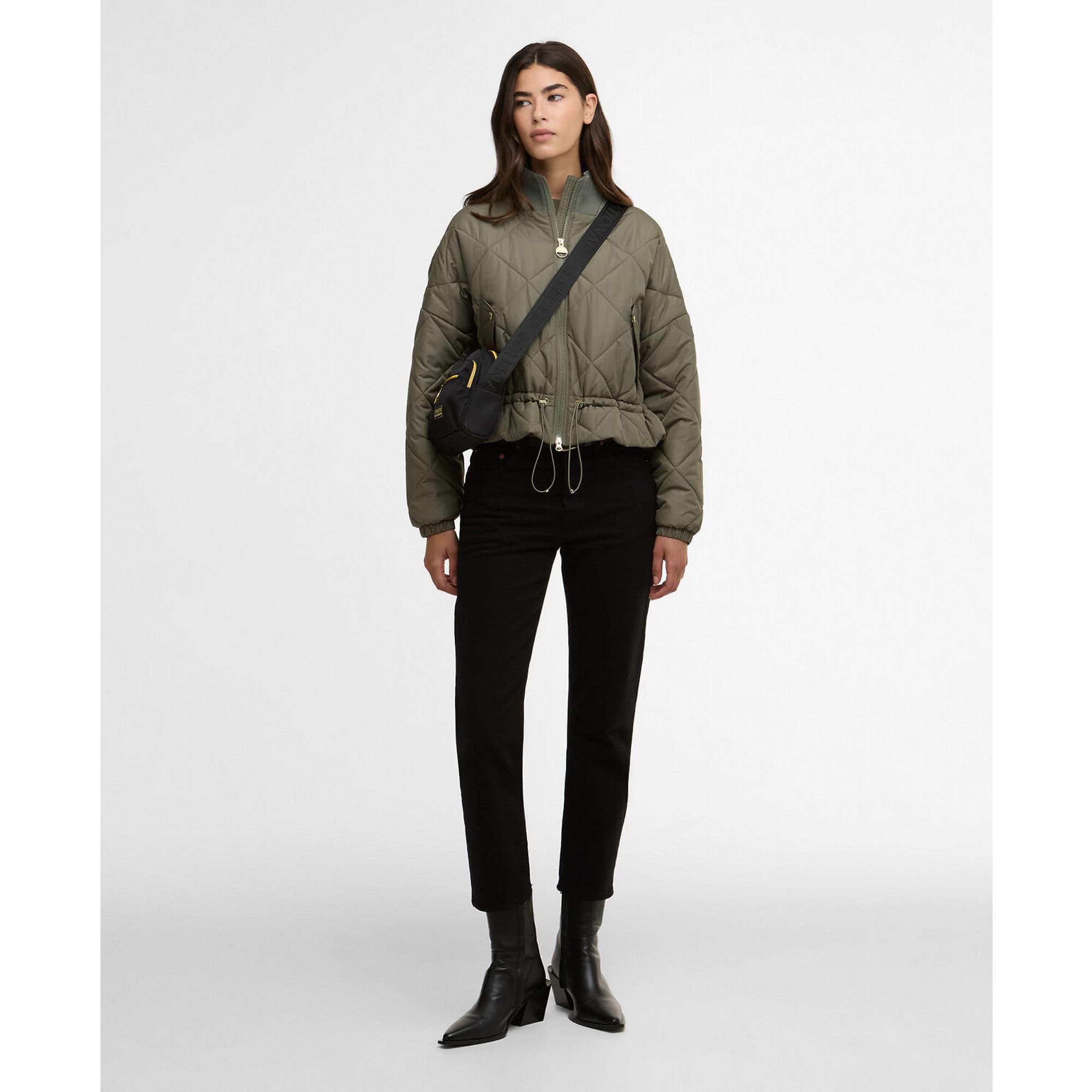 Barbour International Women's Pagan Quilted Jacket - Dusky Khaki
