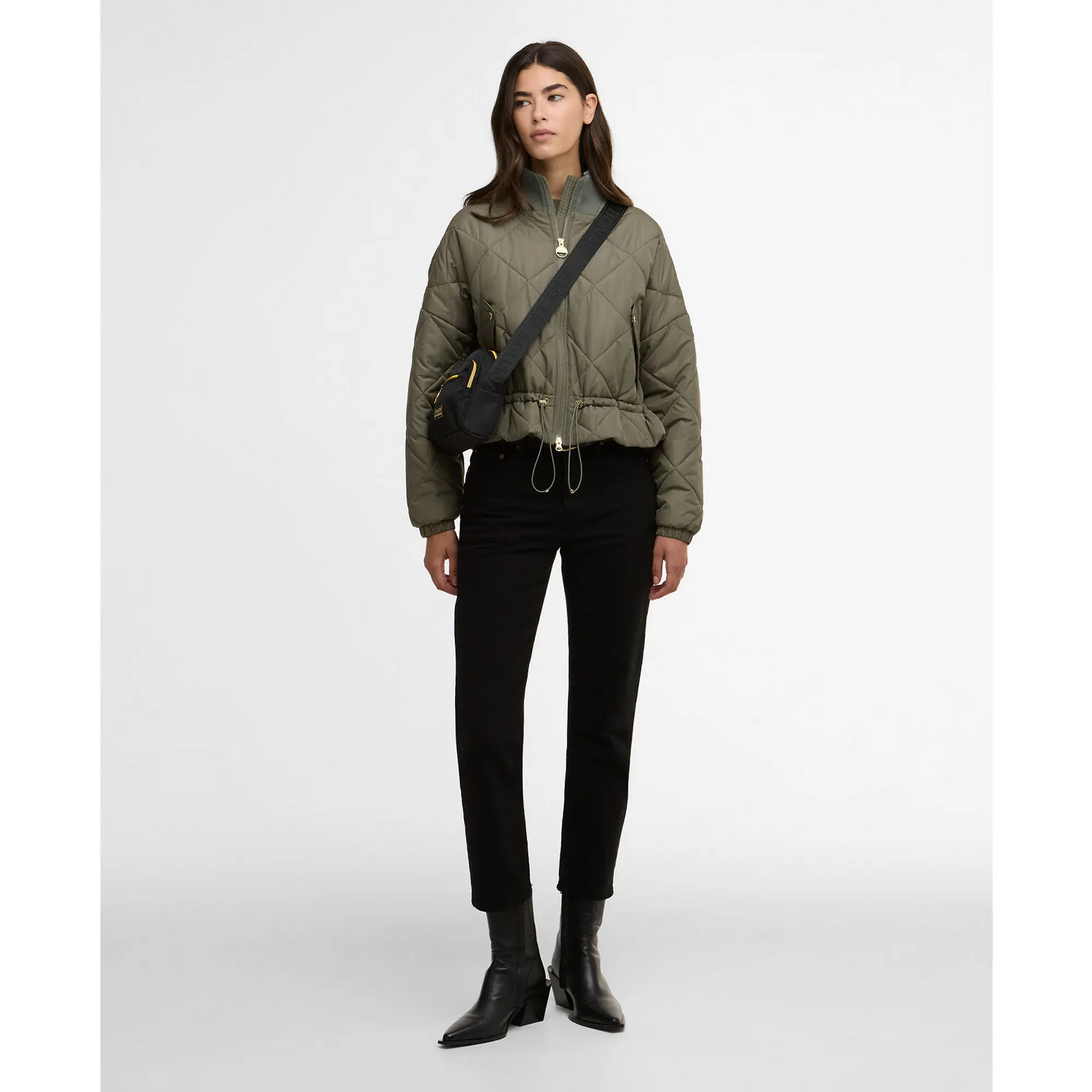 Product image 3 of 7 of Barbour International Women's Pagan Quilted Jacket - Dusky Khaki