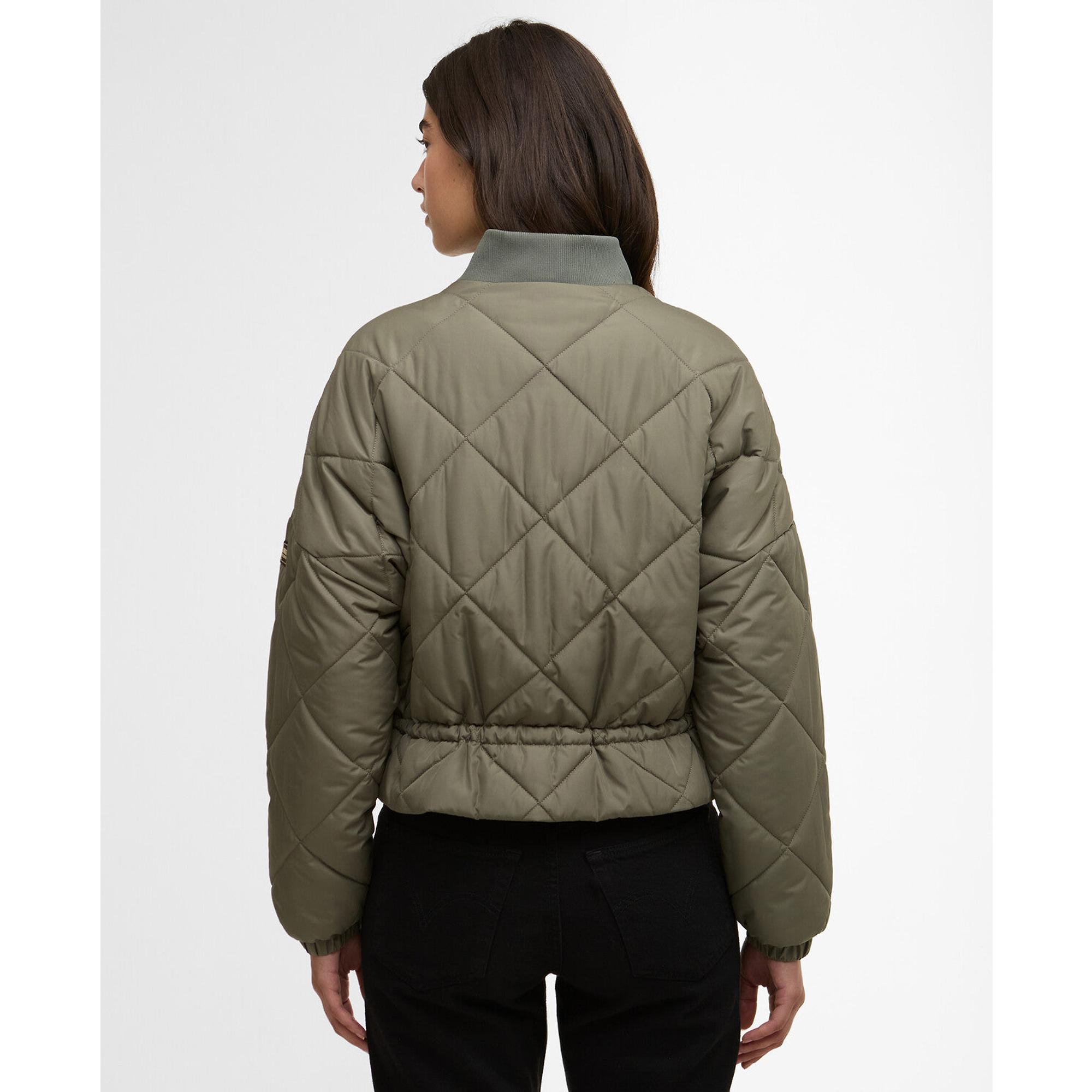 Barbour International Women's Pagan Quilted Jacket - Dusky Khaki