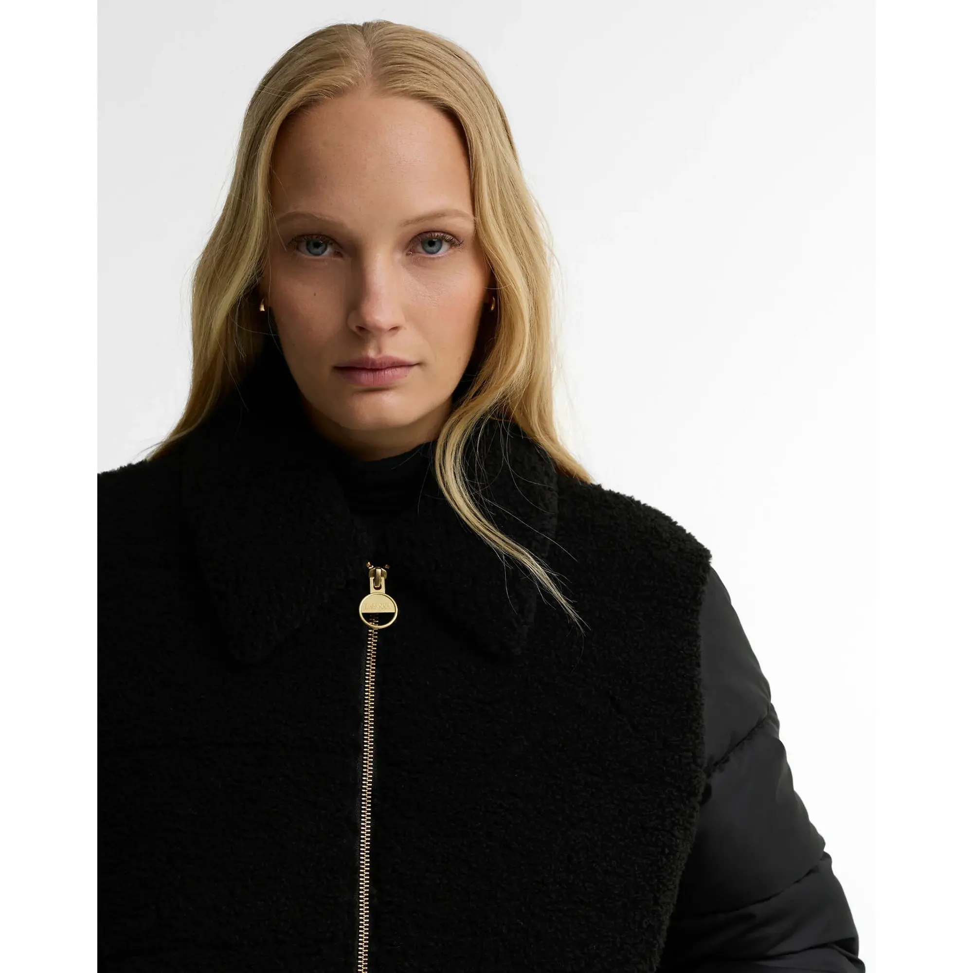 Product image 5 of 6 of Barbour International Women's Luna Fleece Quilted Jacket - Black
