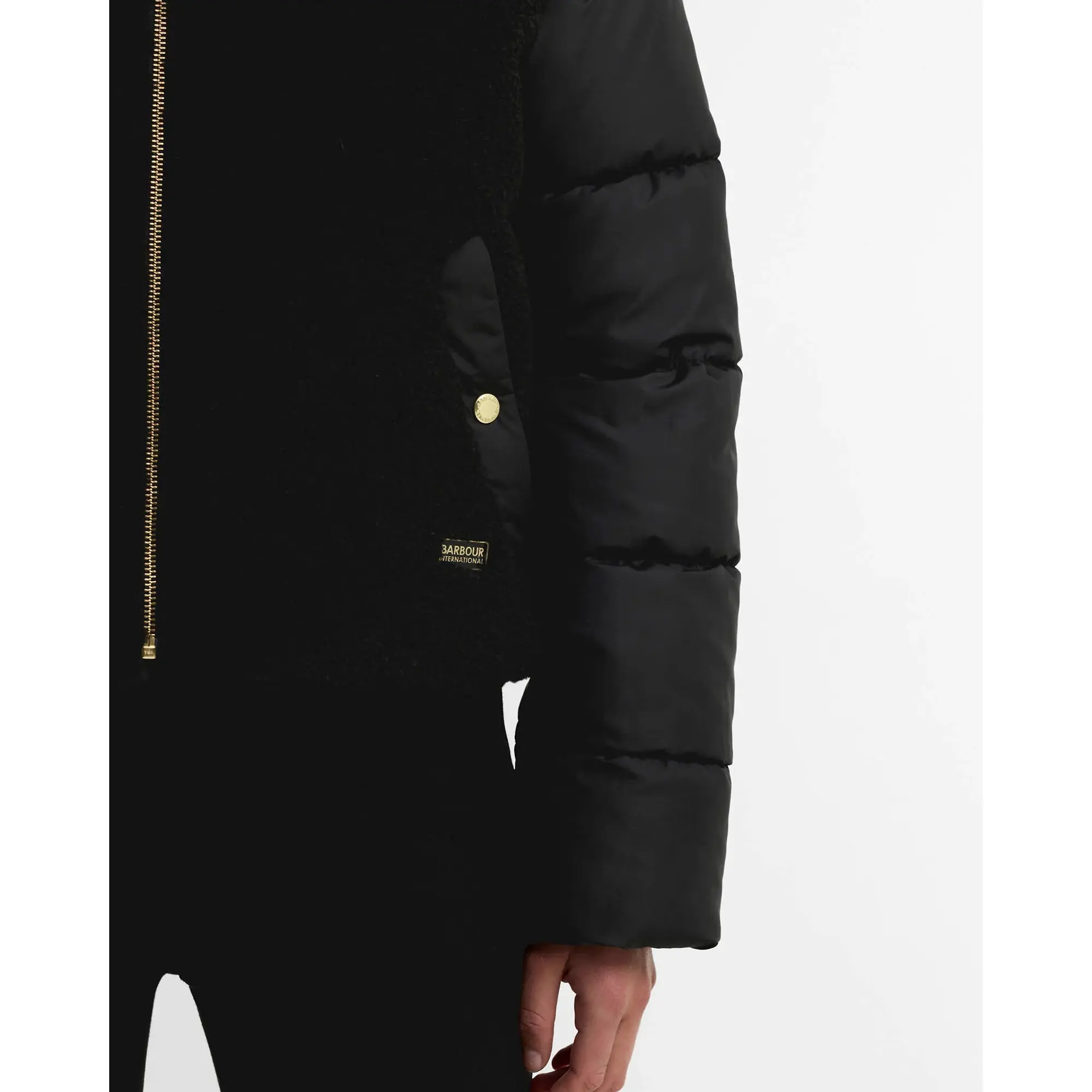 Product image 6 of 6 of Barbour International Women's Luna Fleece Quilted Jacket - Black