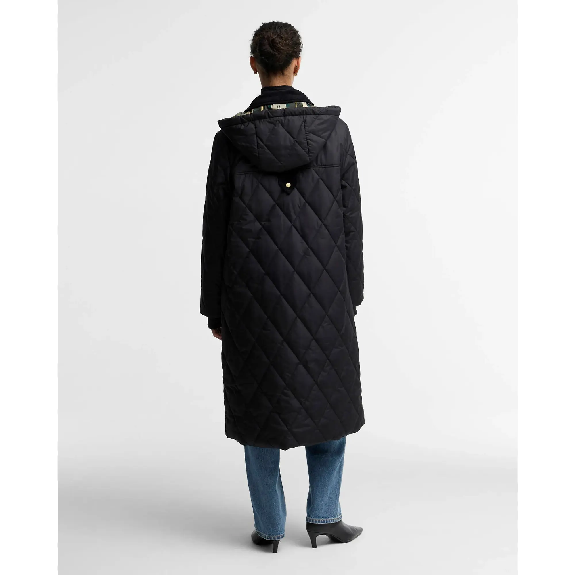 Product image 3 of 6 of Barbour Women's Rudson Quilted Jacket - Black / Ancient