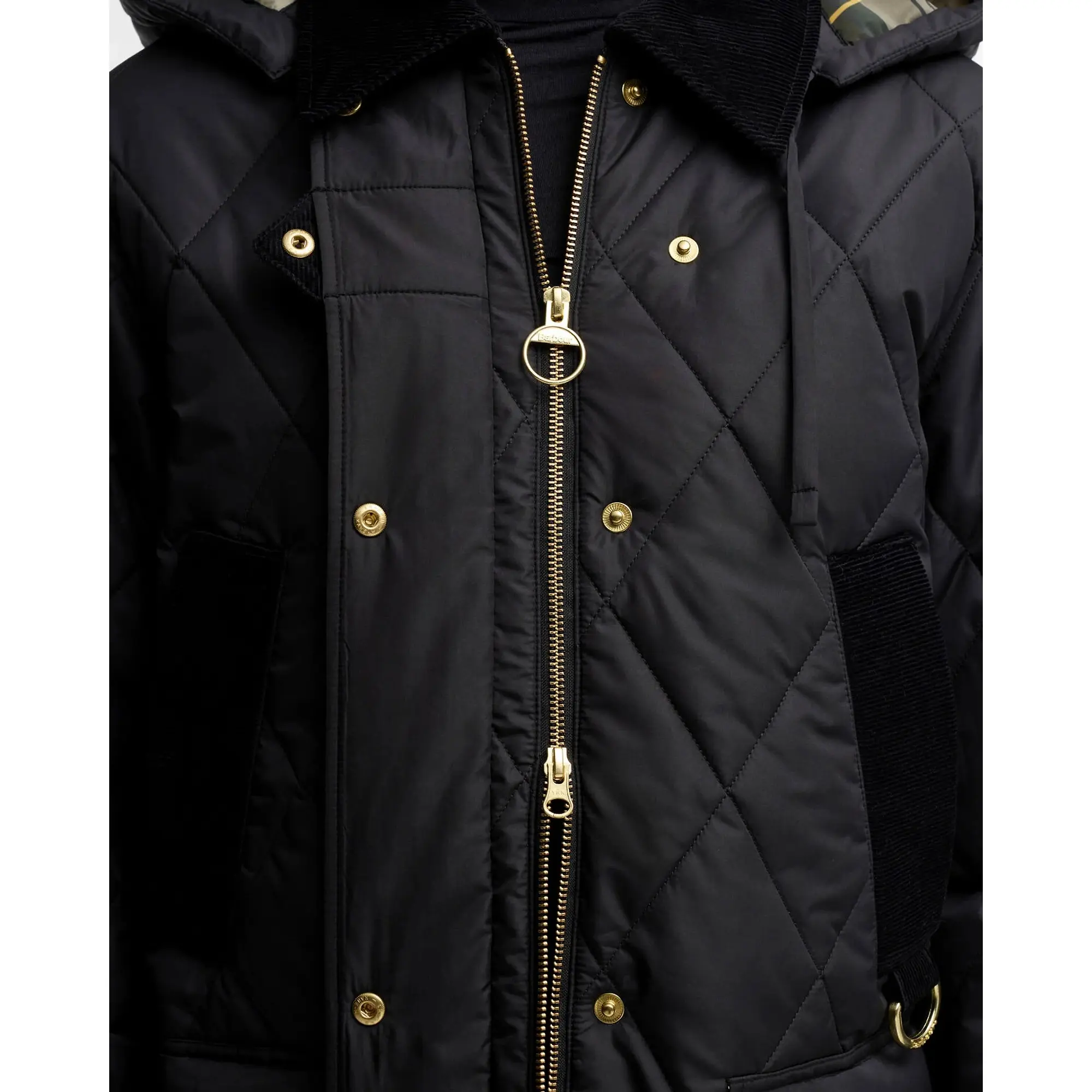 Product image 5 of 6 of Barbour Women's Rudson Quilted Jacket - Black / Ancient