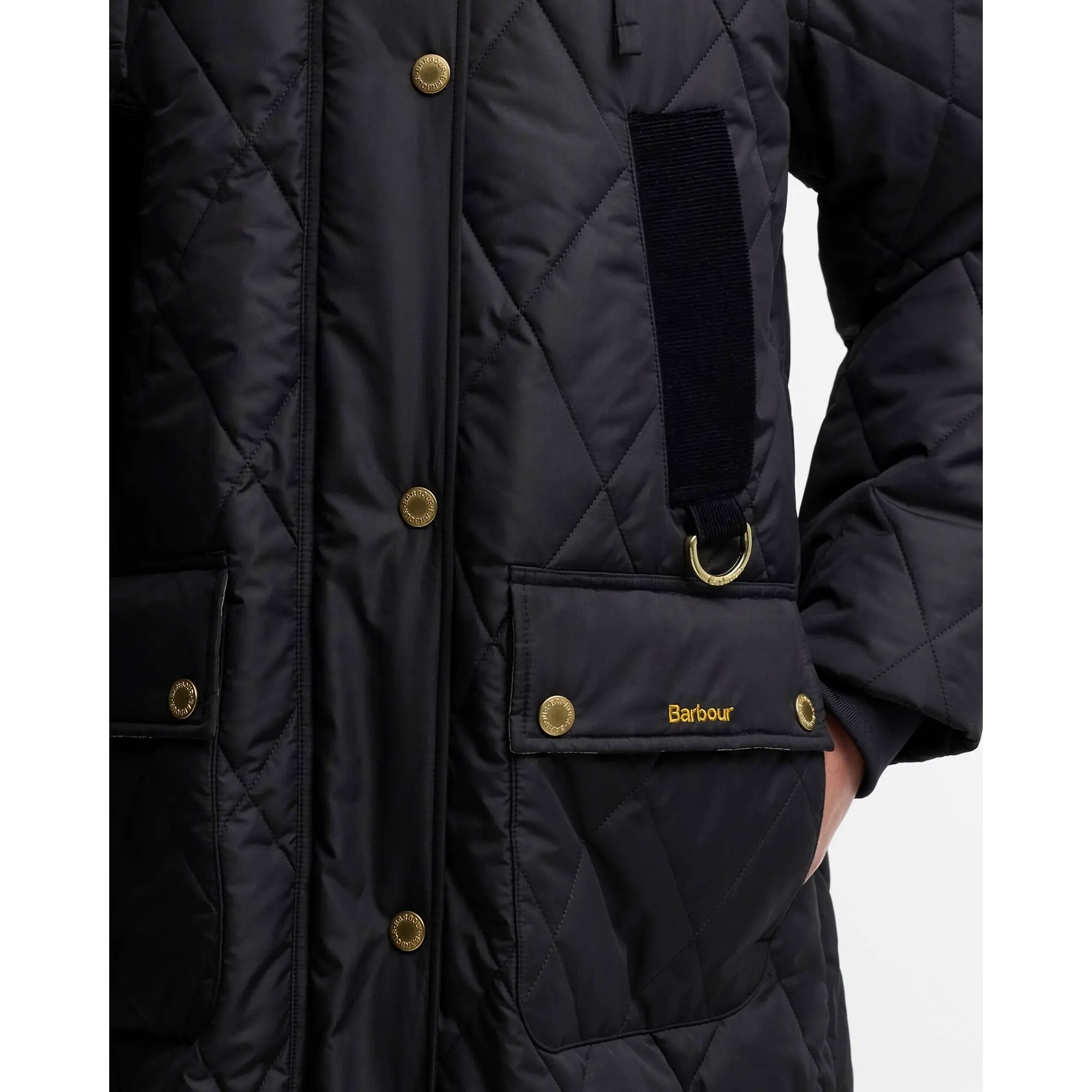 Product image 6 of 6 of Barbour Women's Rudson Quilted Jacket - Black / Ancient