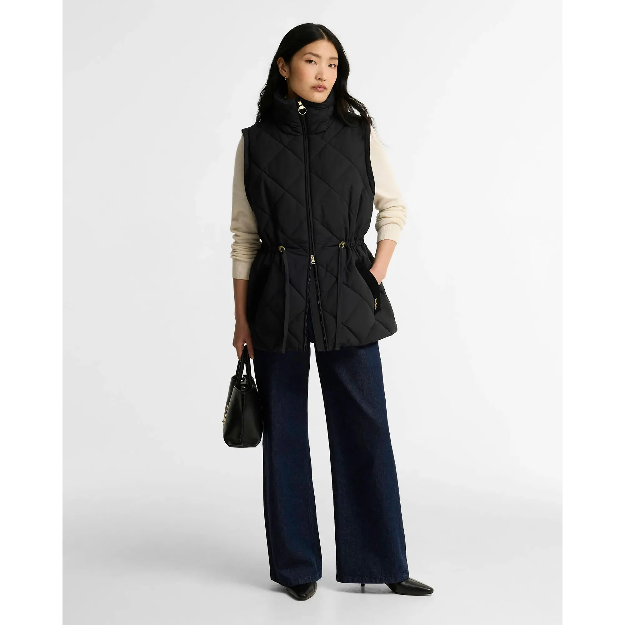 Product image 3 of 7 of Barbour Women's Tanfield Puffer Jacket - Black / Ancient