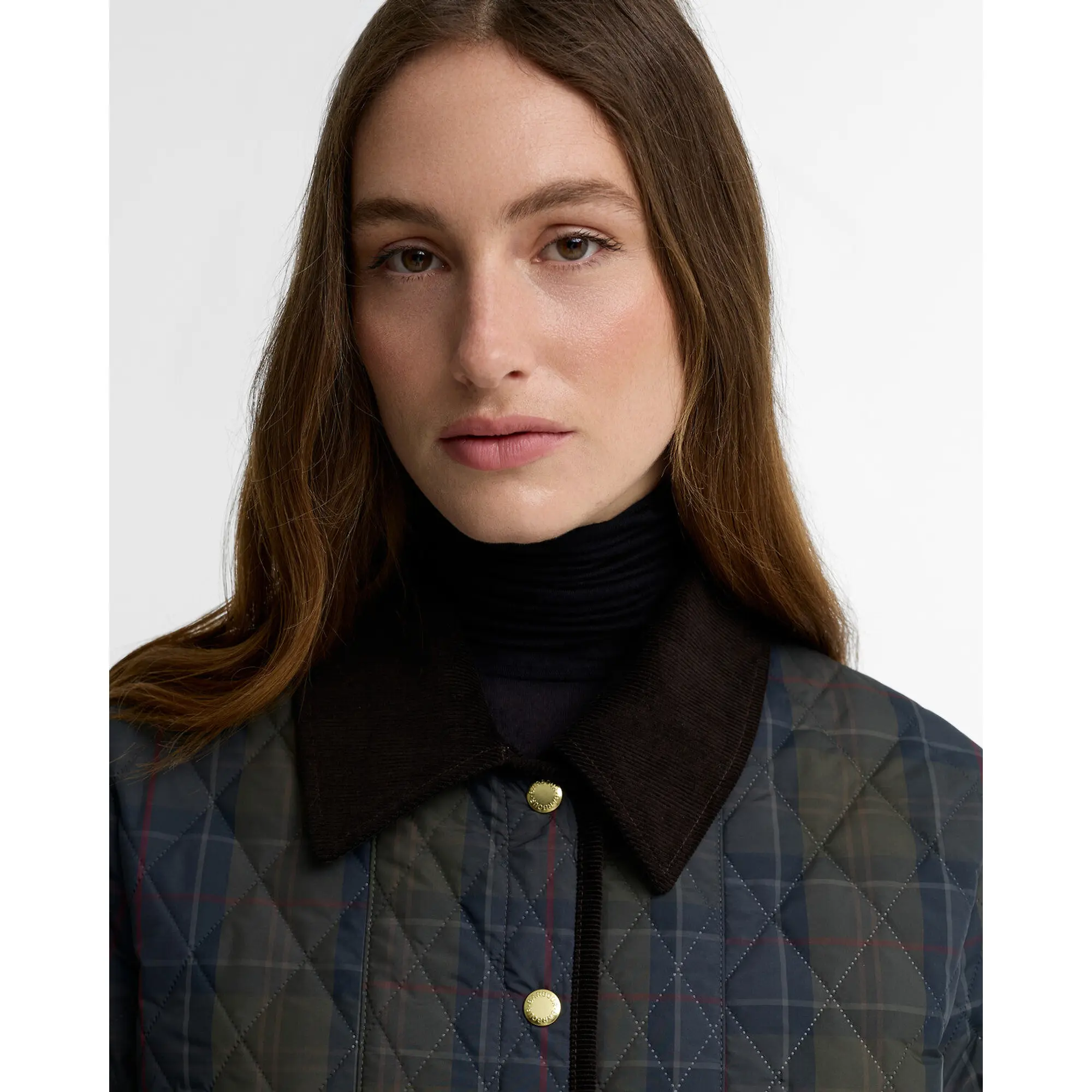 Product image 5 of 6 of Barbour Women's Ainsdale Check Quilted Jacket - Shadow Classic