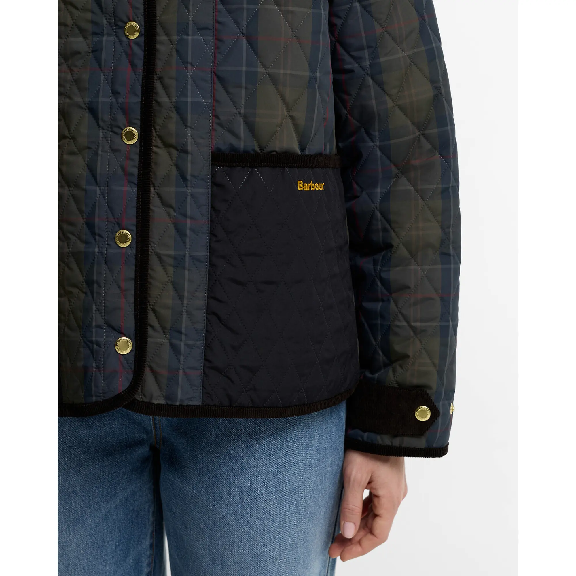 Product image 6 of 6 of Barbour Women's Ainsdale Check Quilted Jacket - Shadow Classic