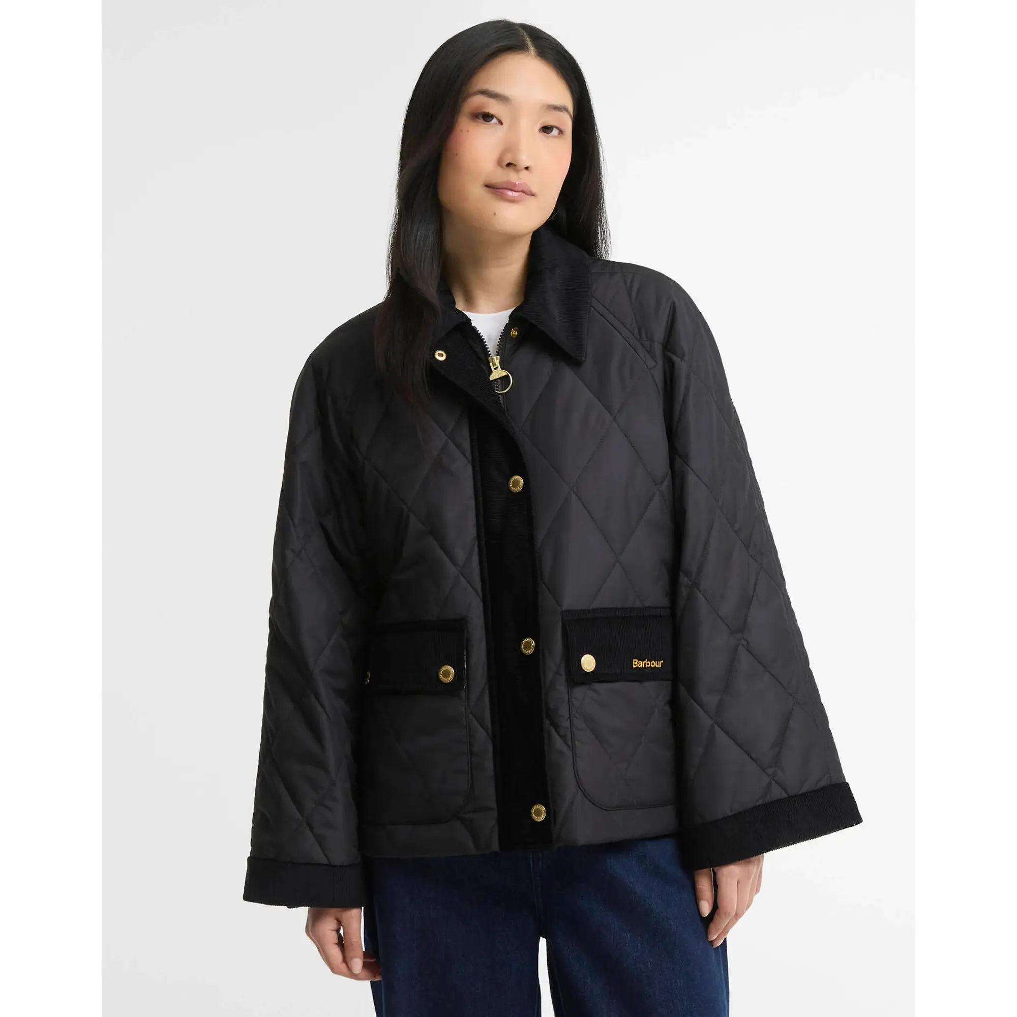 Product image 2 of 5 of Barbour Women's Kilnwick Quilted Jacket - Black / Ancient