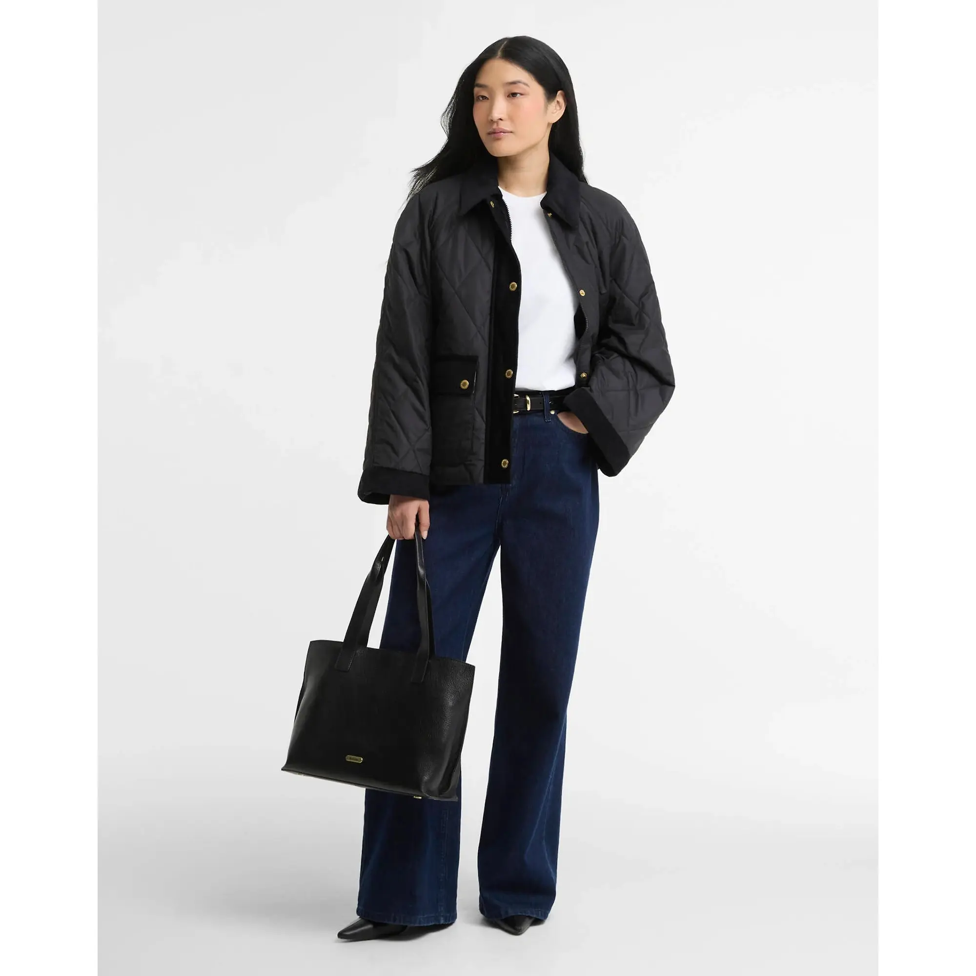 Product image 3 of 5 of Barbour Women's Kilnwick Quilted Jacket - Black / Ancient