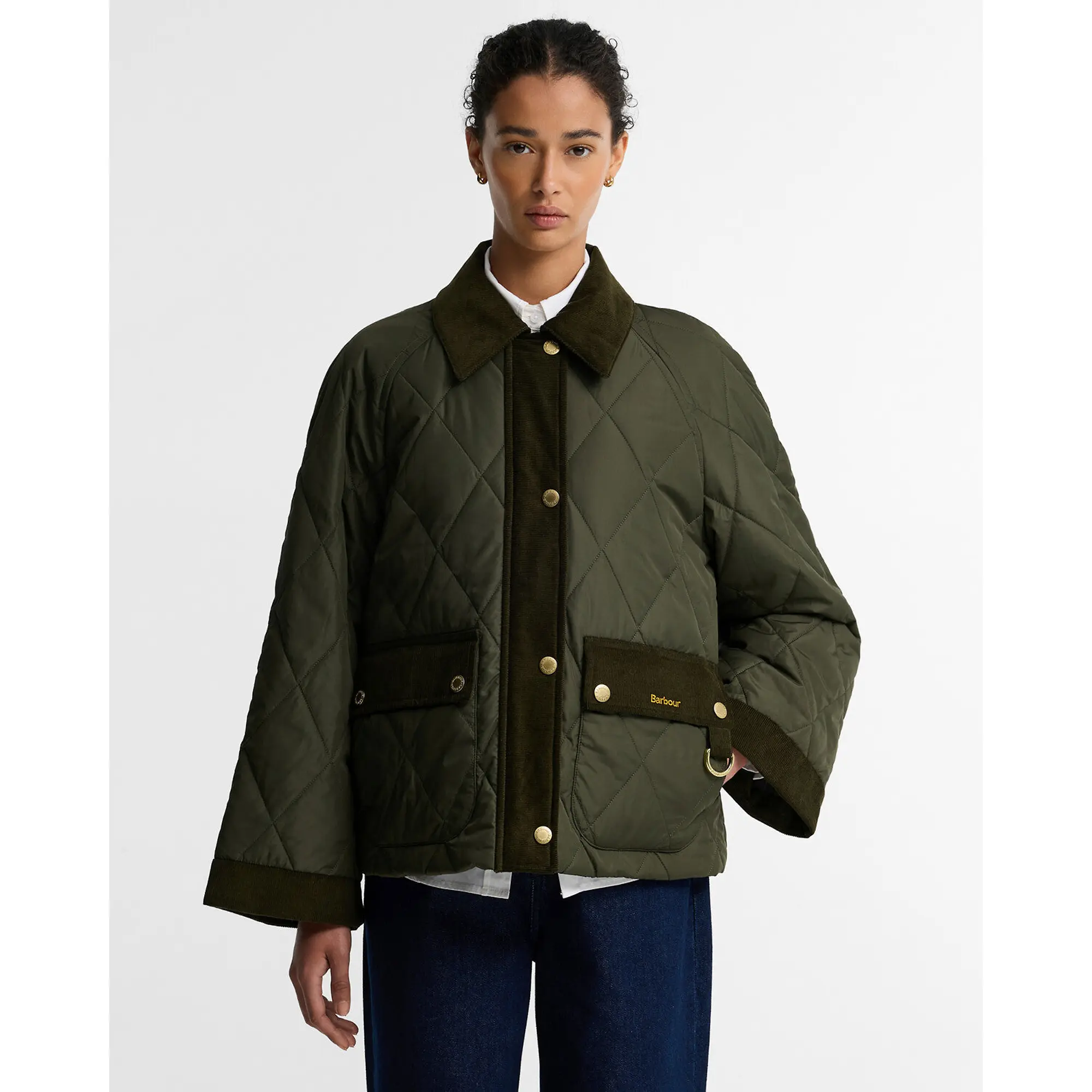 Product image 2 of 6 of Barbour Women's Kilnwick Quilted Jacket - Olive / Shadow Classic