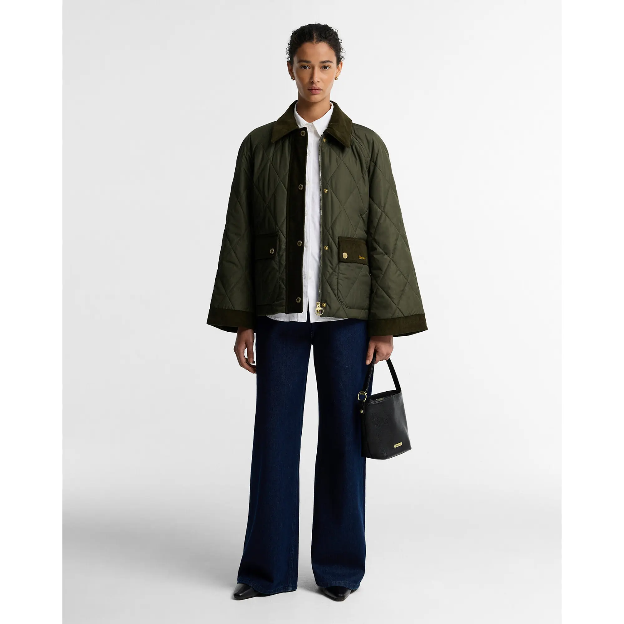 Product image 3 of 6 of Barbour Women's Kilnwick Quilted Jacket - Olive / Shadow Classic