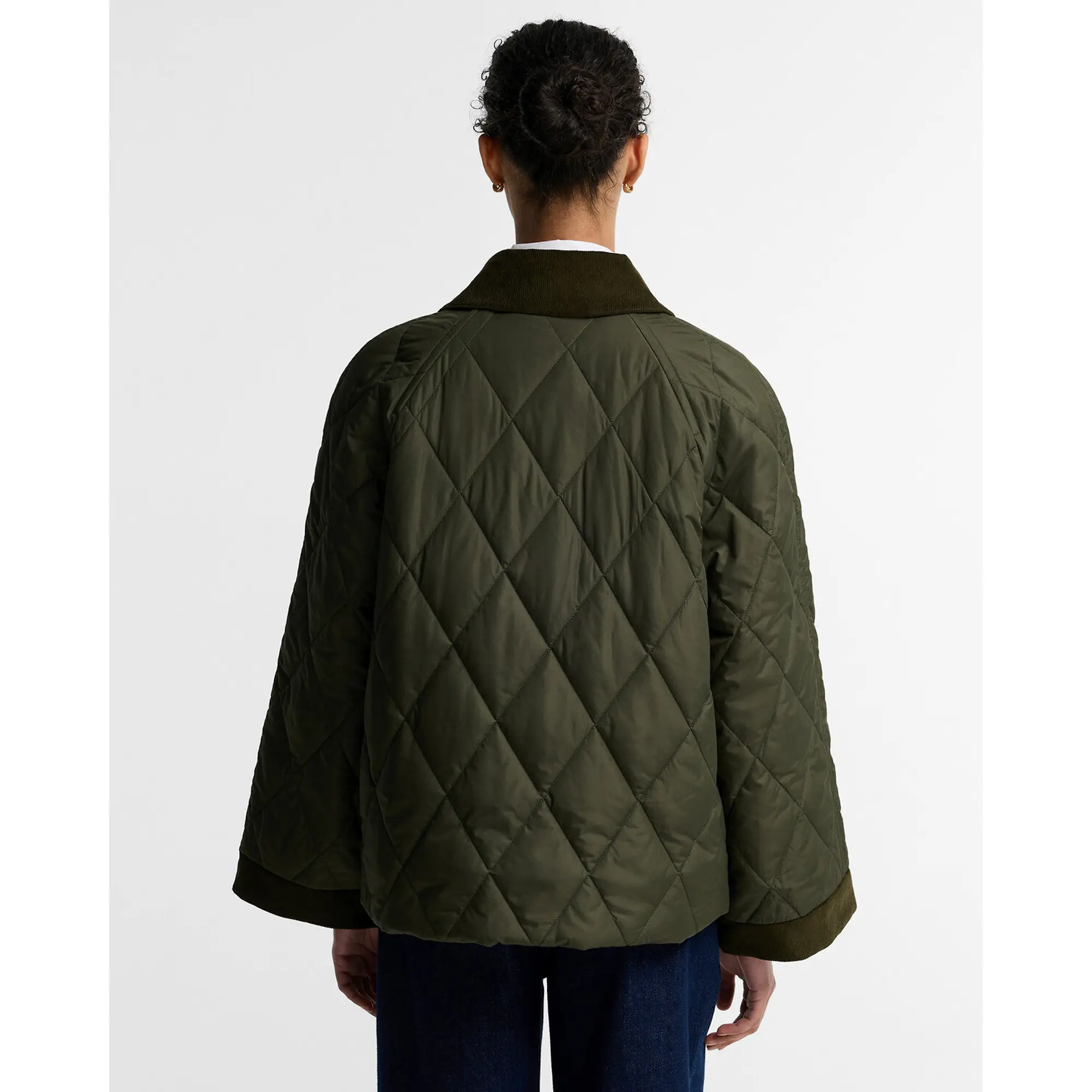 Product image 4 of 6 of Barbour Women's Kilnwick Quilted Jacket - Olive / Shadow Classic