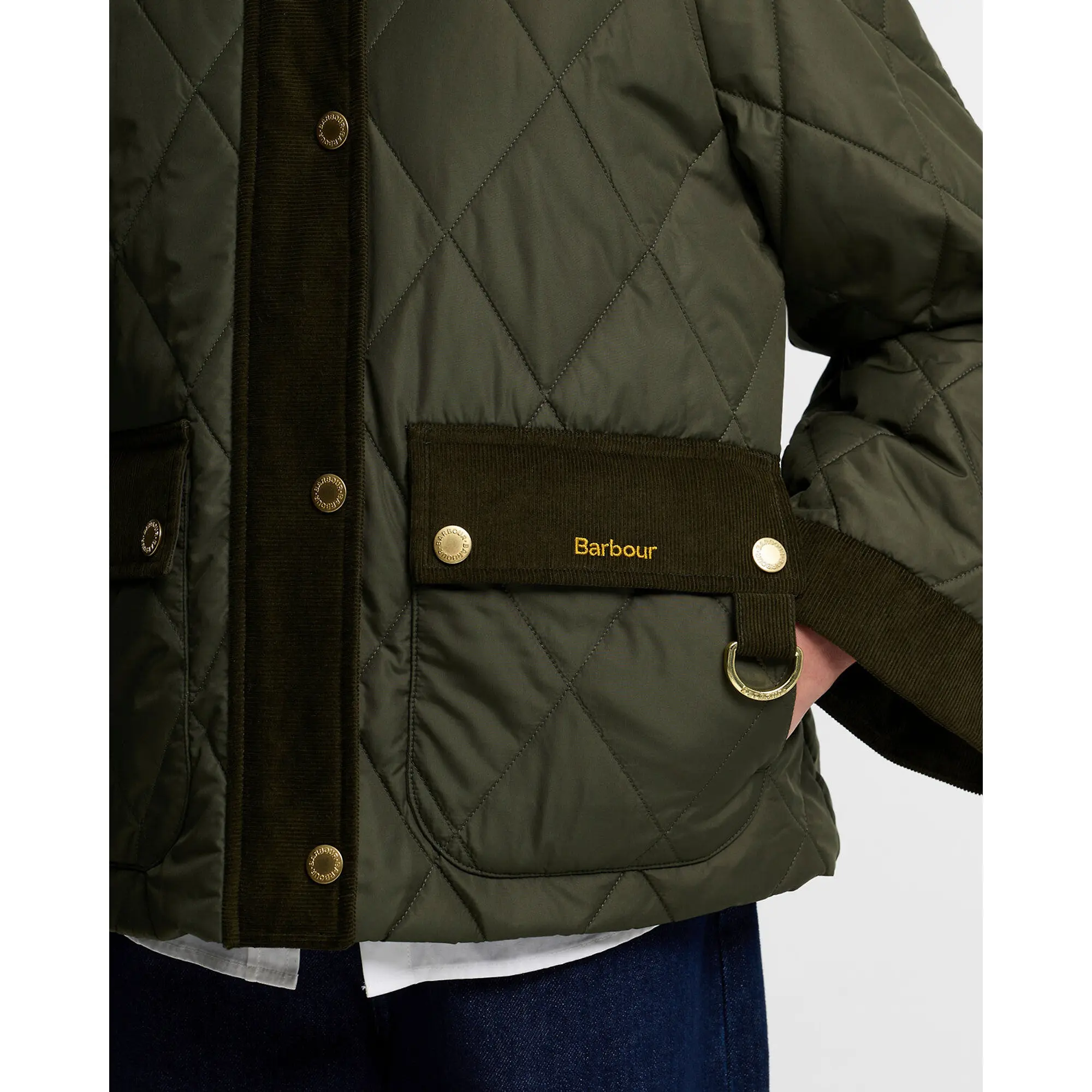 Product image 6 of 6 of Barbour Women's Kilnwick Quilted Jacket - Olive / Shadow Classic